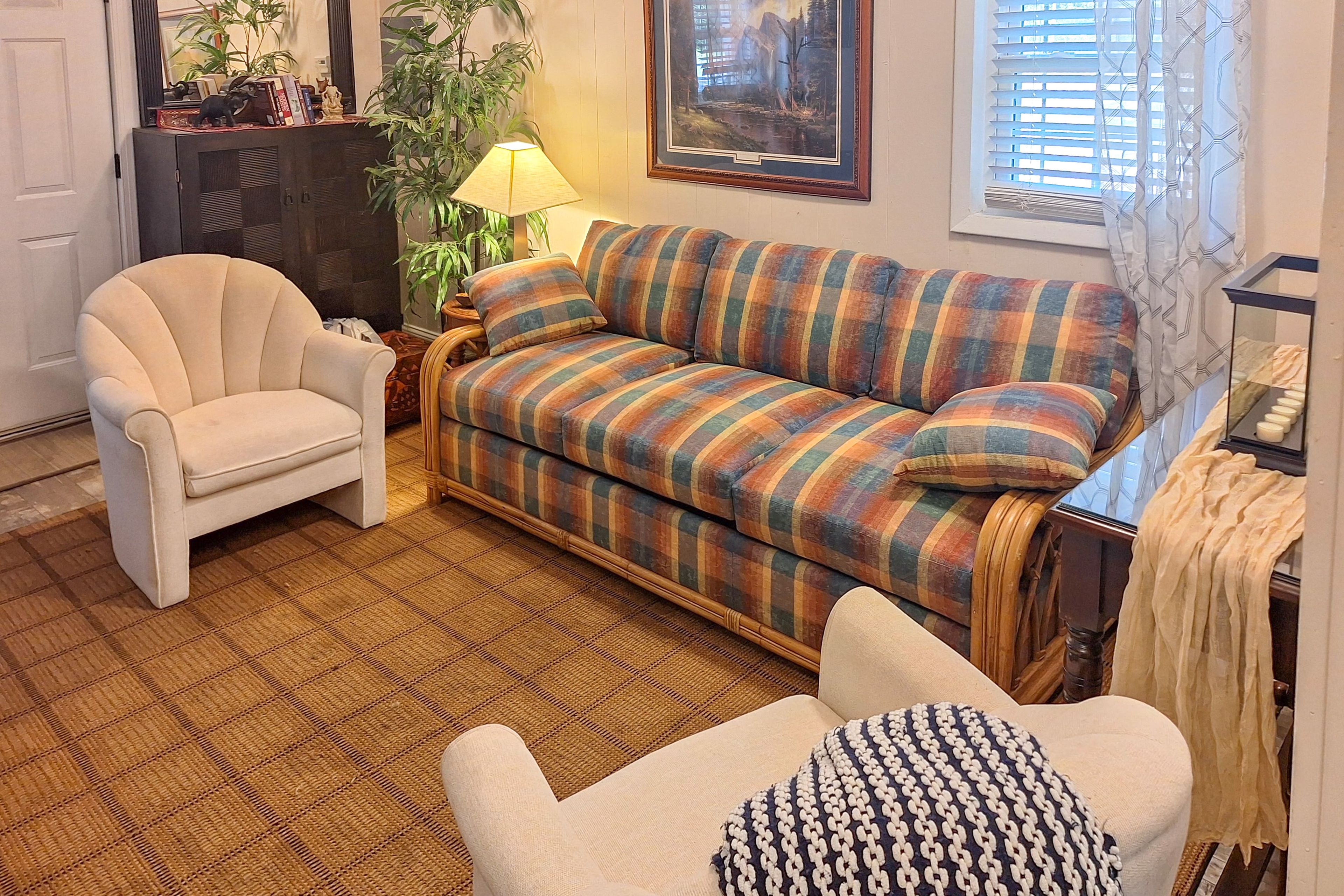 Living Room | Queen Sleeper Sofa | Smart TV | Central A/C | Single-Story Home