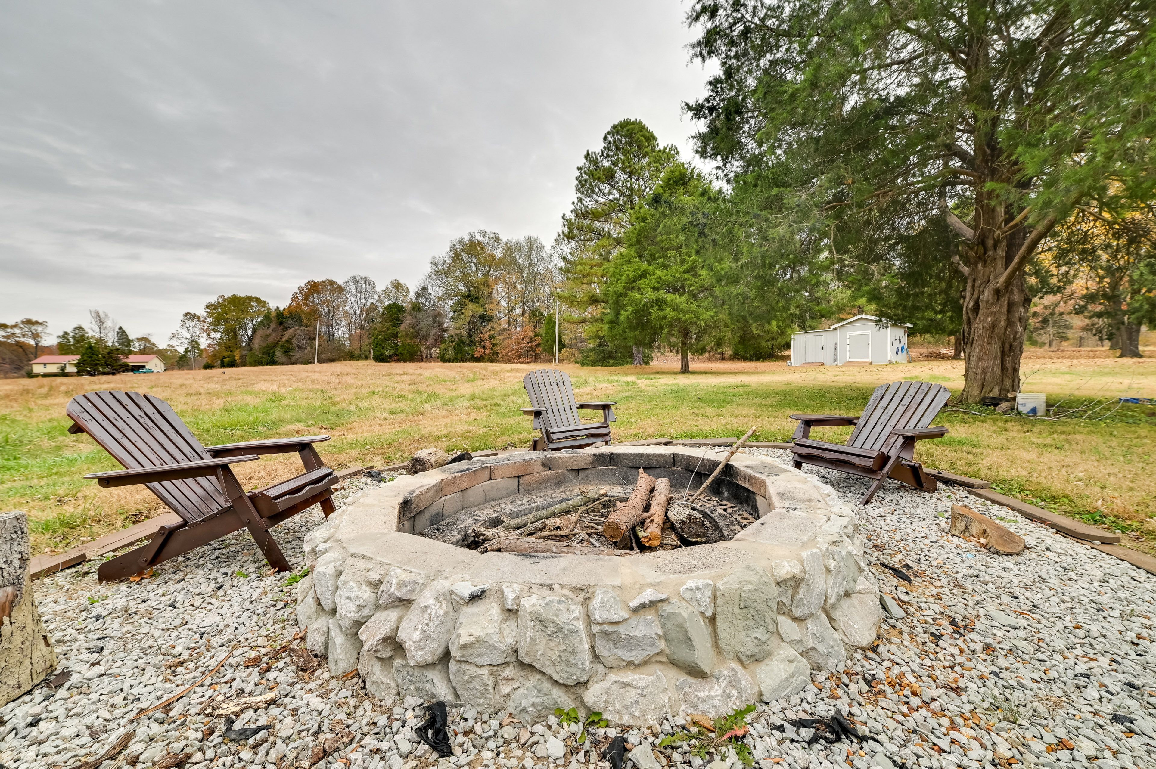 House Exterior | Wood-Burning Fire Pit