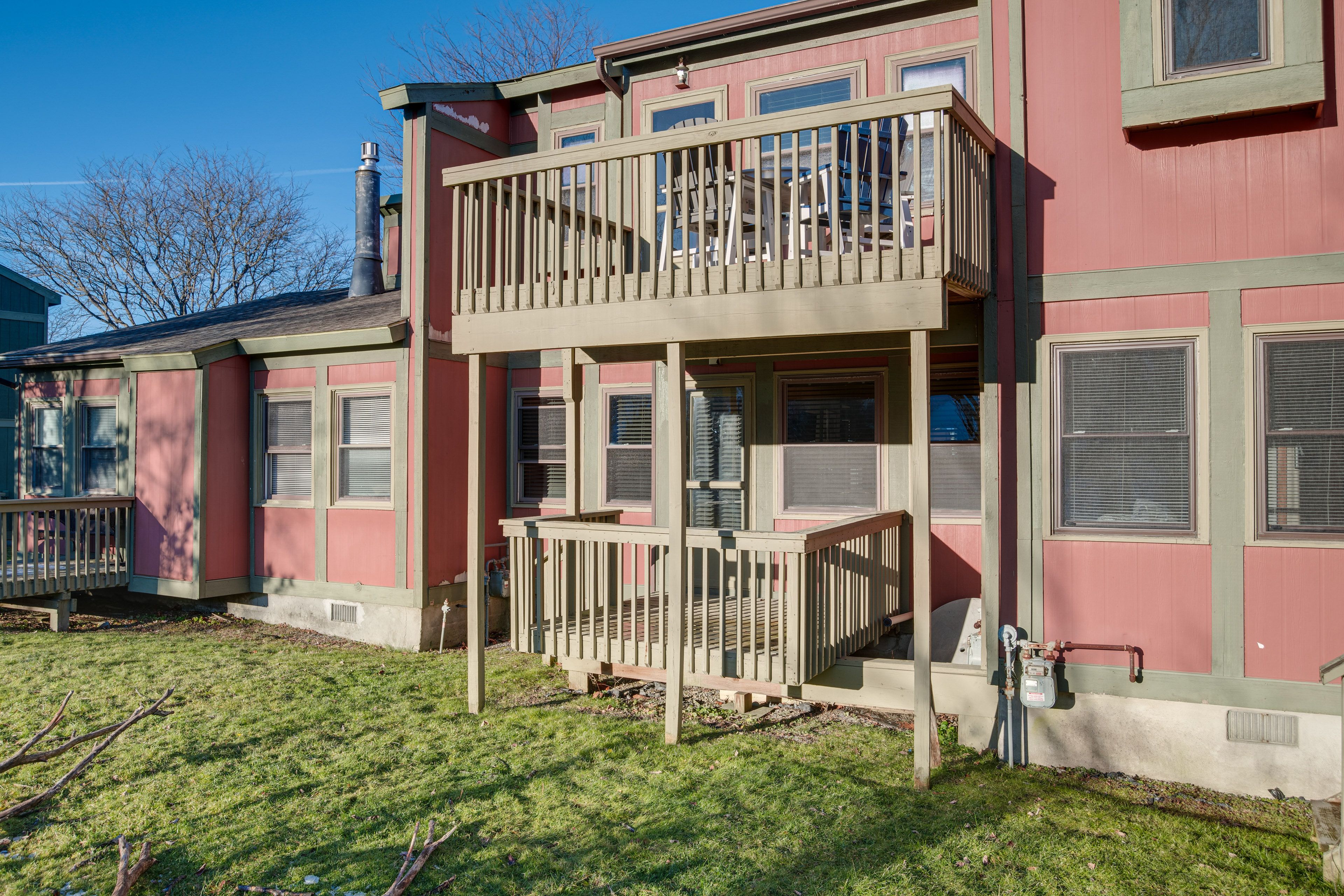 Townhome Exterior | Community Parking Lot (2 Vehicles)