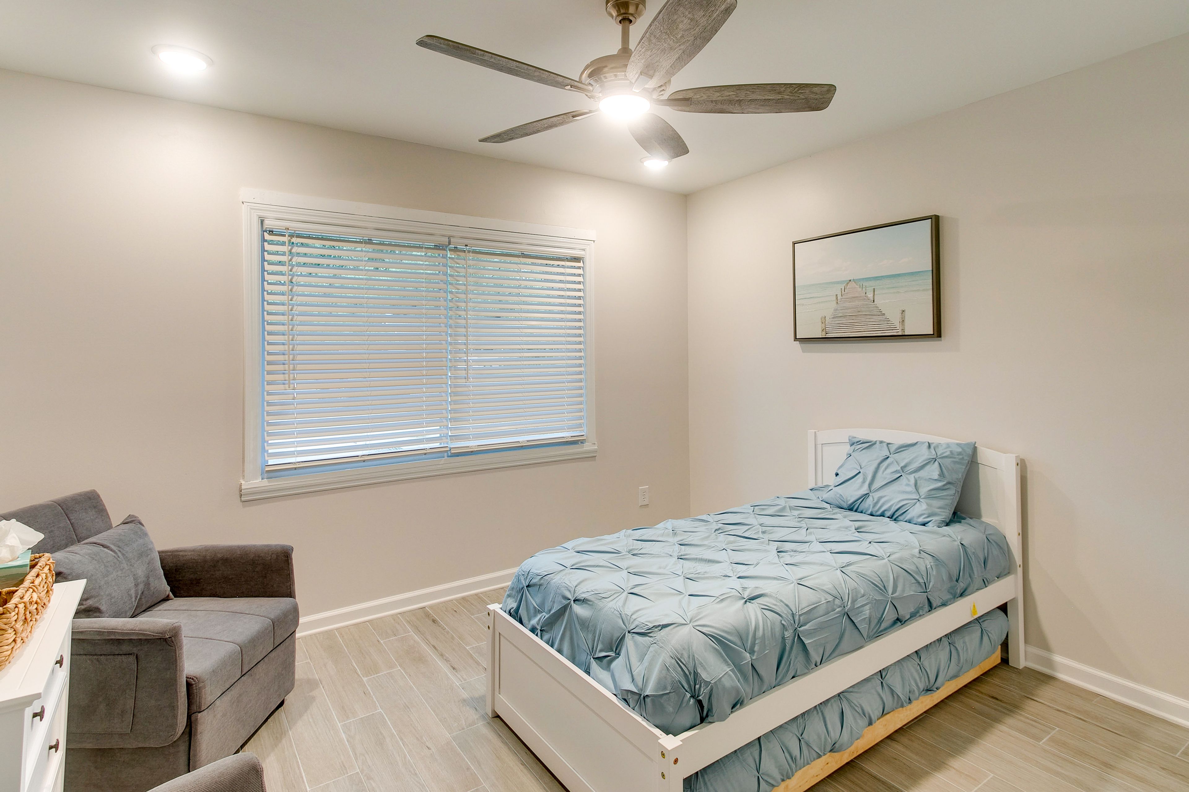 Bedroom 3 | Twin Bed w/ Twin Trundle | 2 Twin Sleeper Chairs | Flat-Screen TV