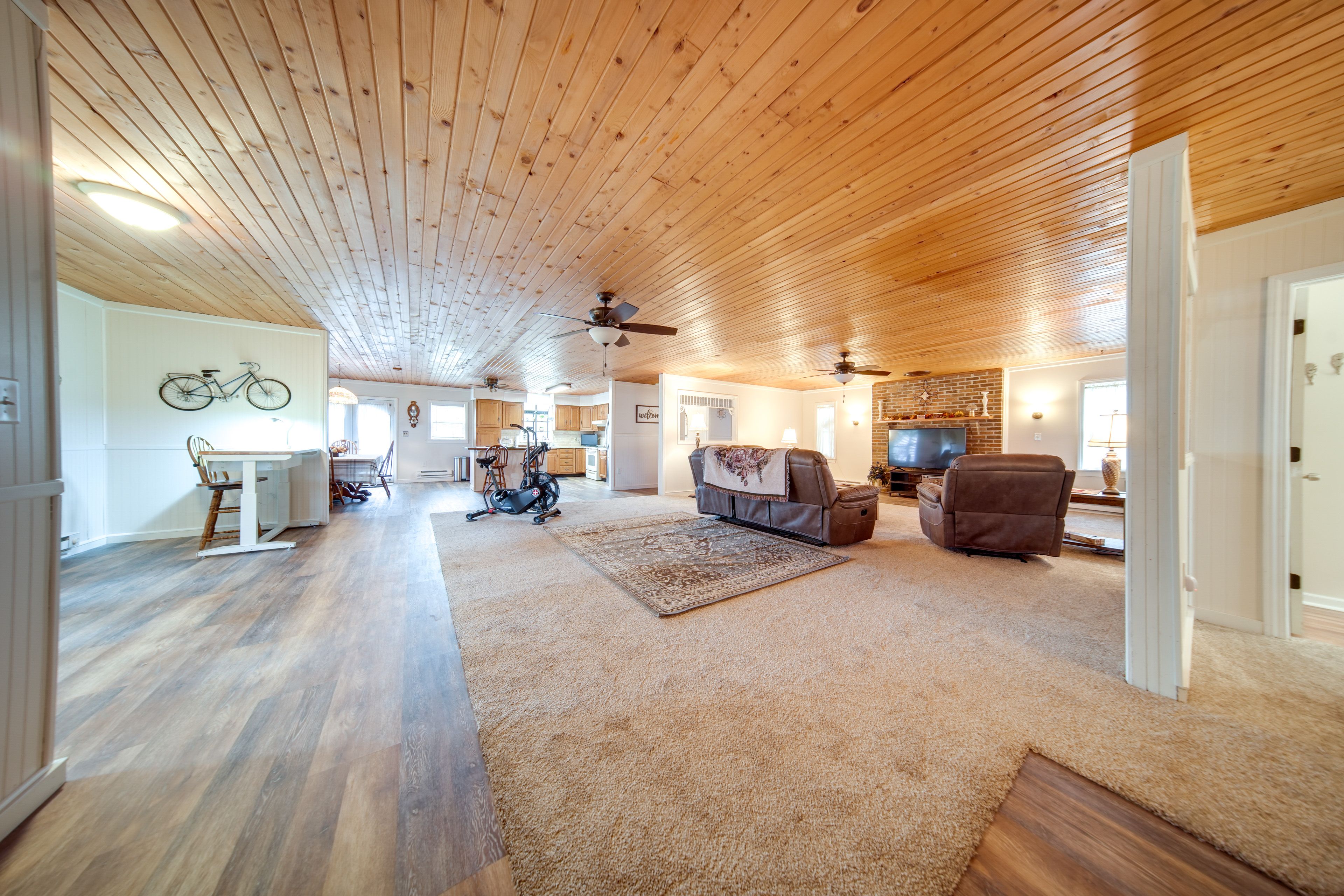 Living Room | Smart TV | Exercise Bike