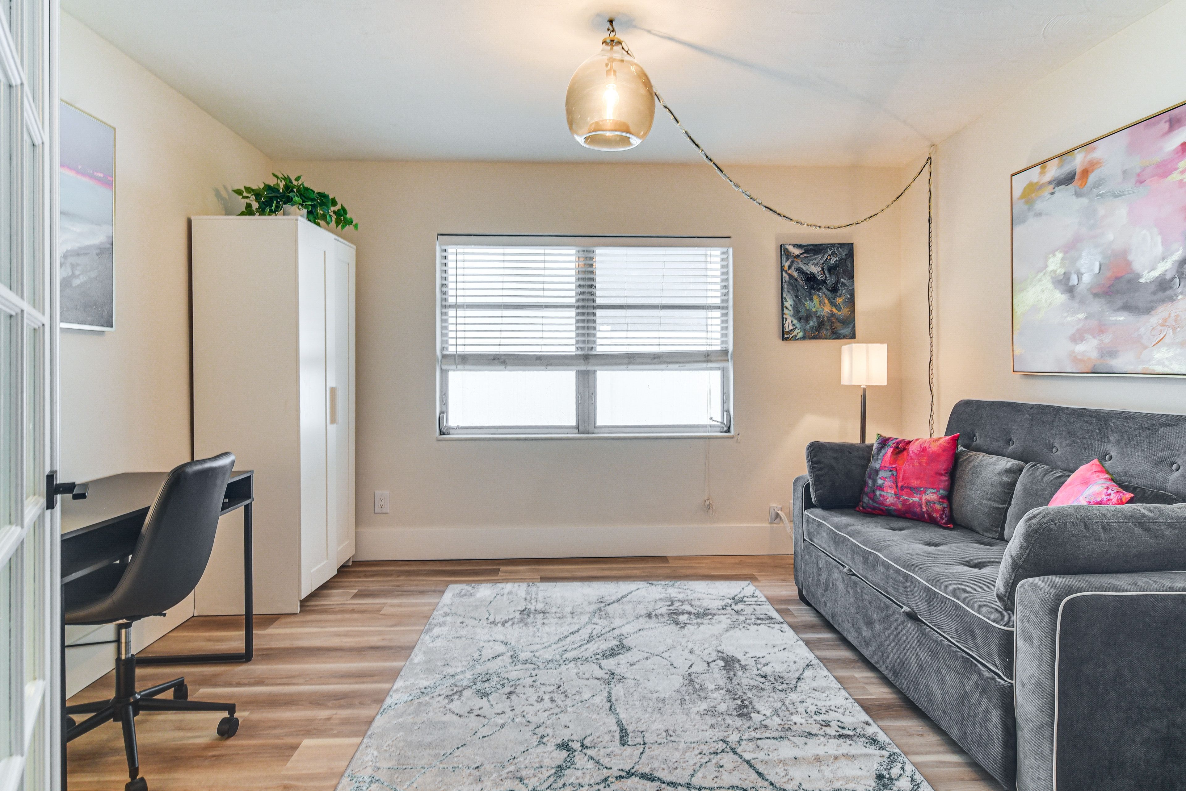 Bedroom 3 (Office) | Queen Sleeper Sofa | Desk Workspace