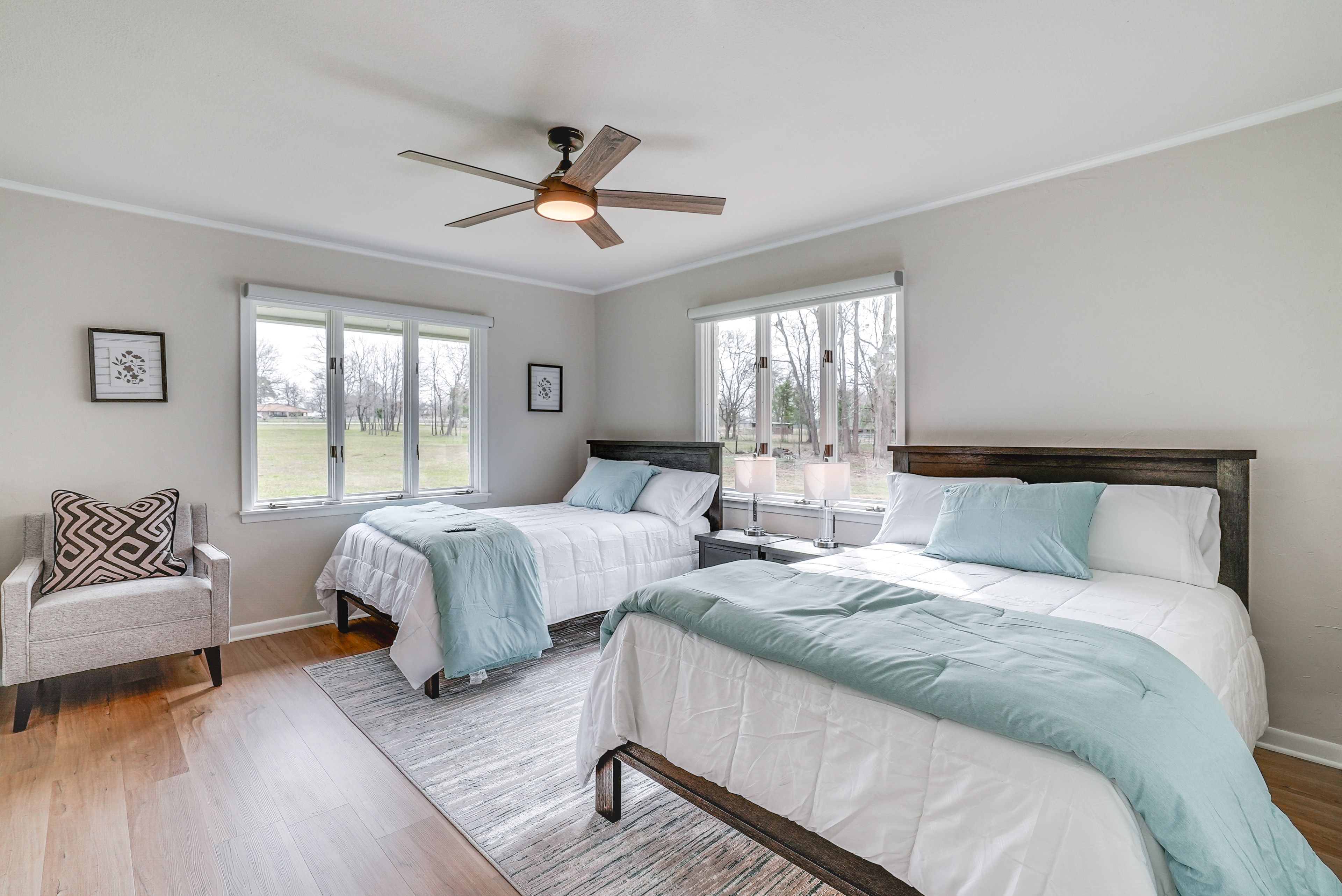 Bedroom 3 | 2 Full Beds | Smart TV