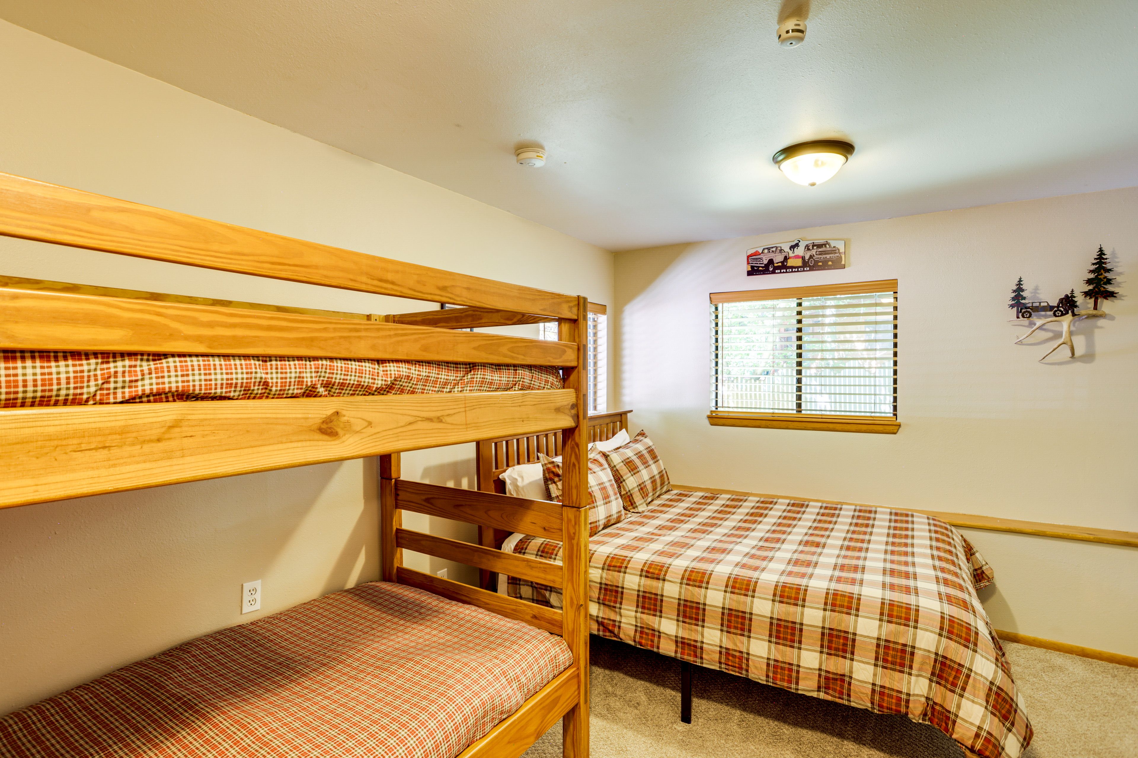 Bedroom 2 | Lower Level | Queen Bed | Twin Bunk Bed