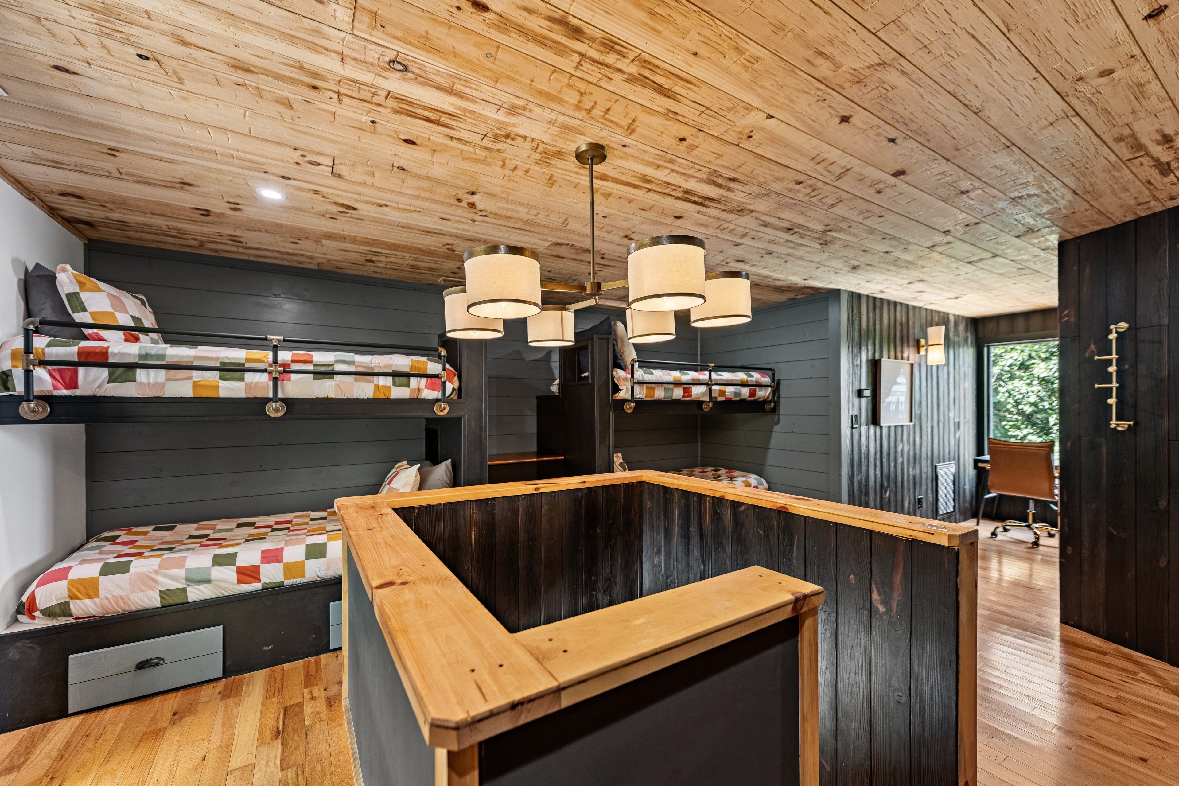 Loft | 2 Twin Bunk Beds | Desk | Furnished Balcony Access | Upper Level