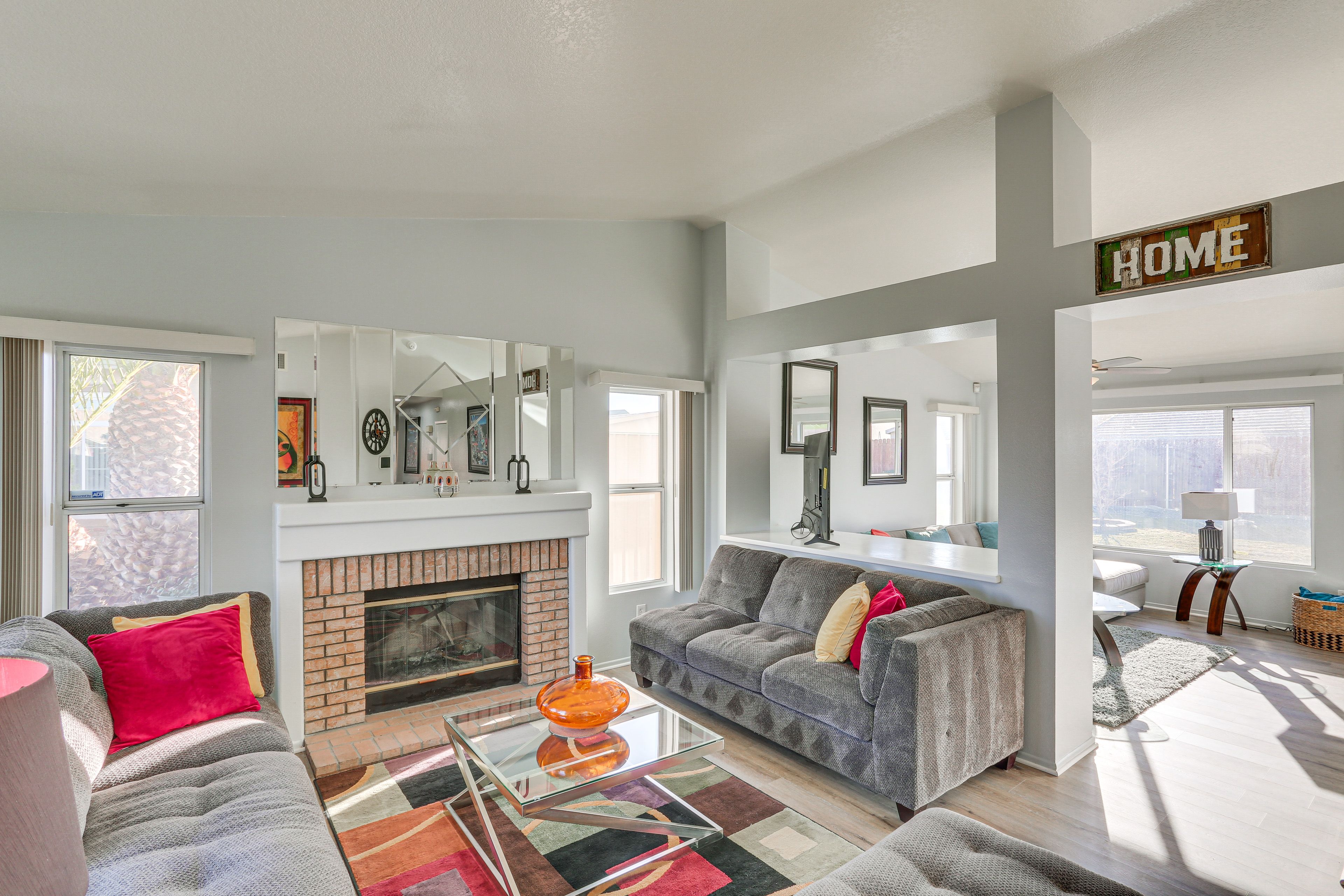 Living Space | Central A/C + Heating | Free WiFi