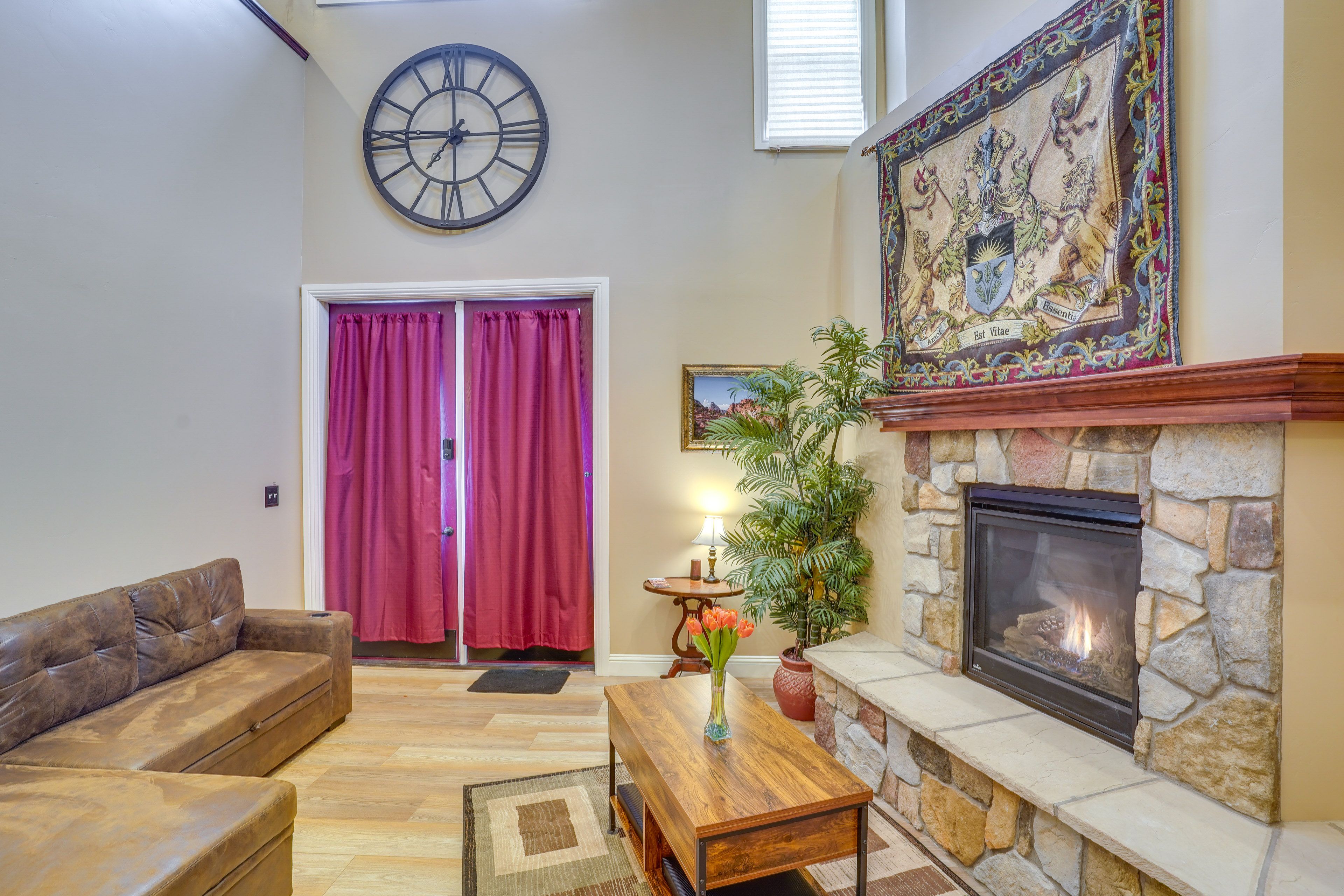 Living Room | Fireplace | Smart TV | Queen Sleeper Sofa | 1st Floor