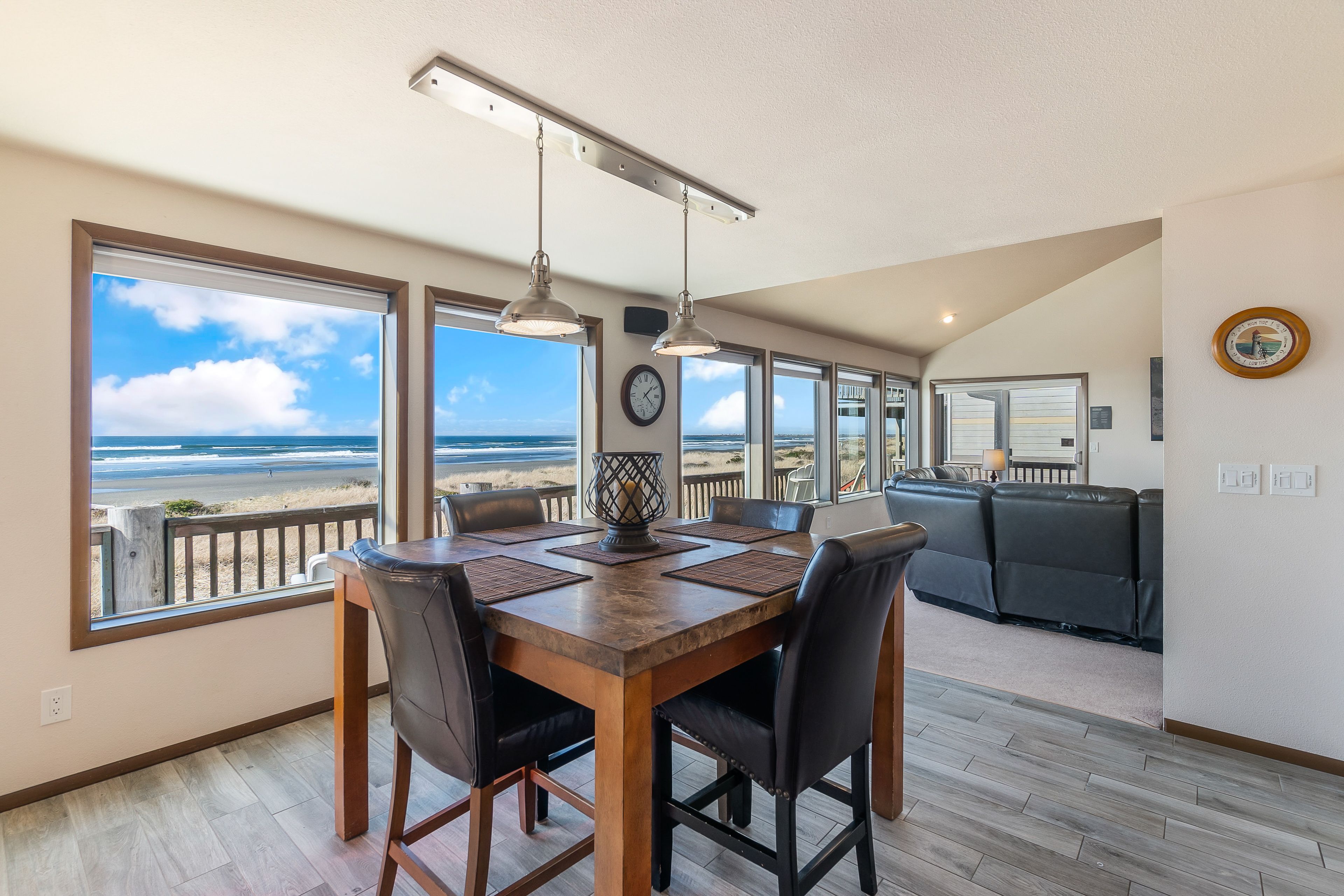 Dining Area | 1st Floor | Central Heating & A/C | Dishware & Flatware