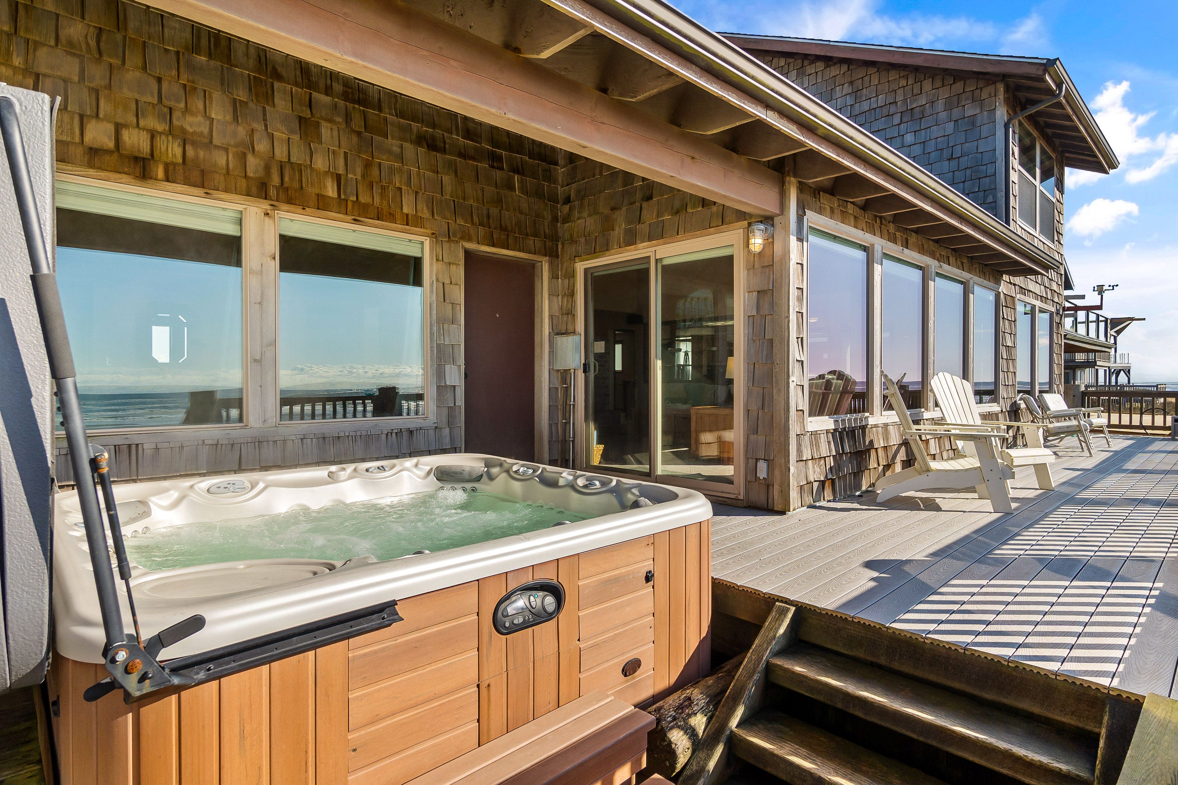 Furnished Wraparound Deck | Private Hot Tub