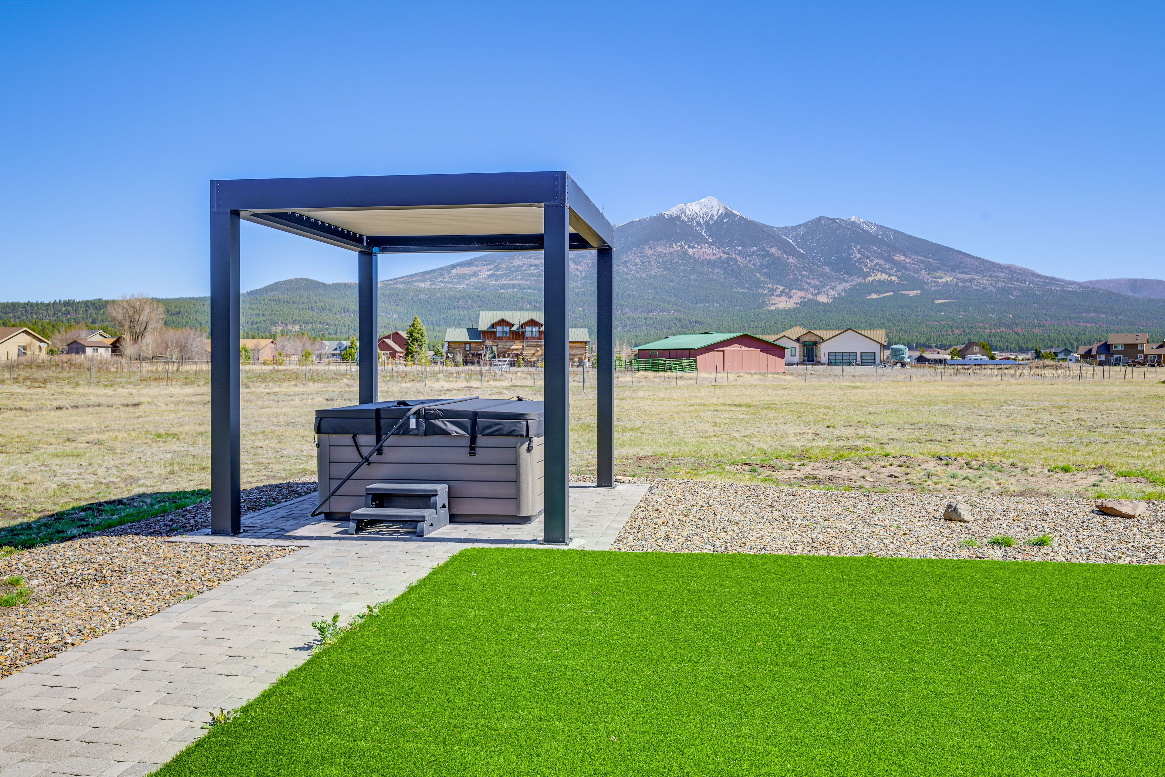 Backyard | Fire Pit | Hot Tub | Mountain Views