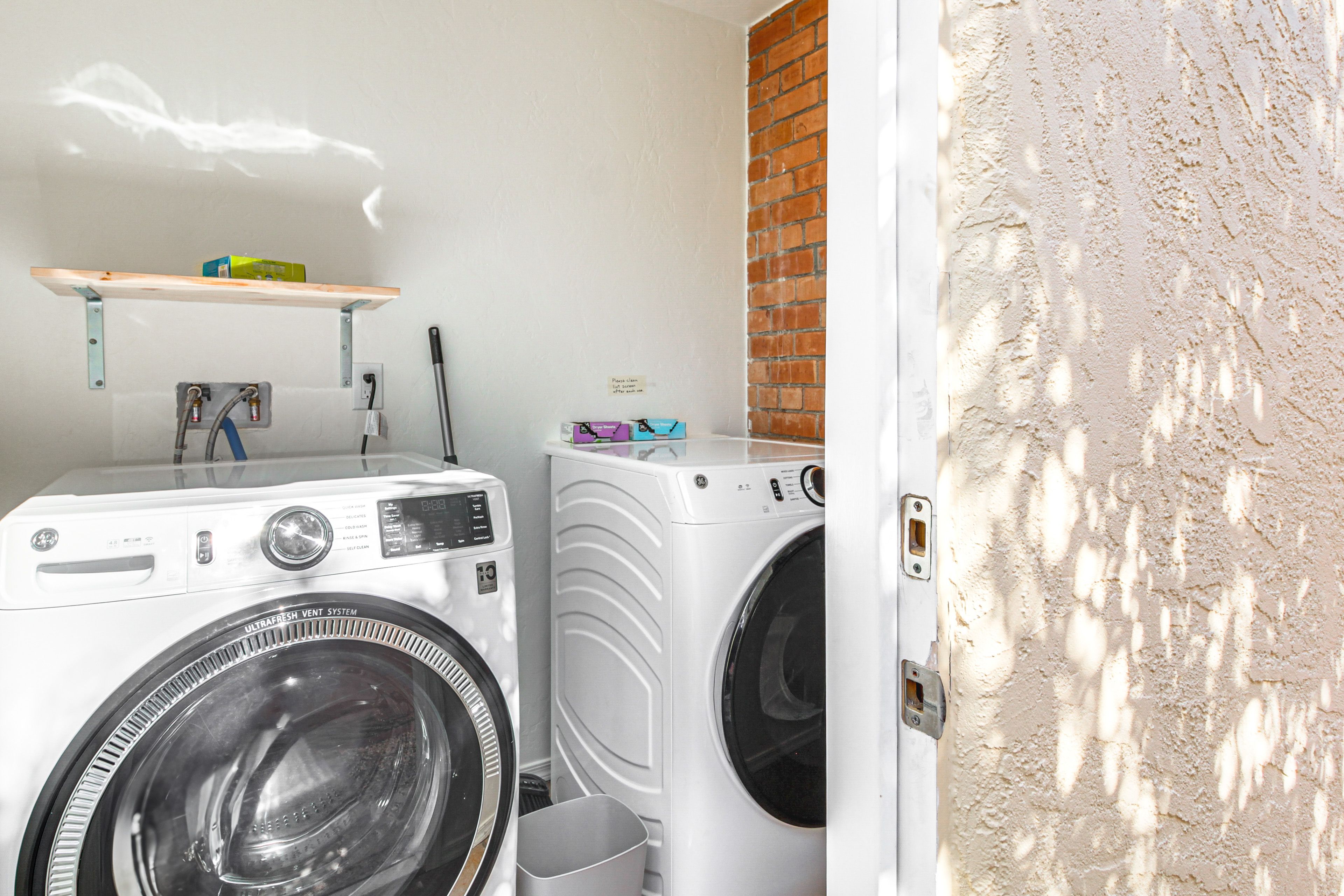 Washer & Dryer | Detergent Provided