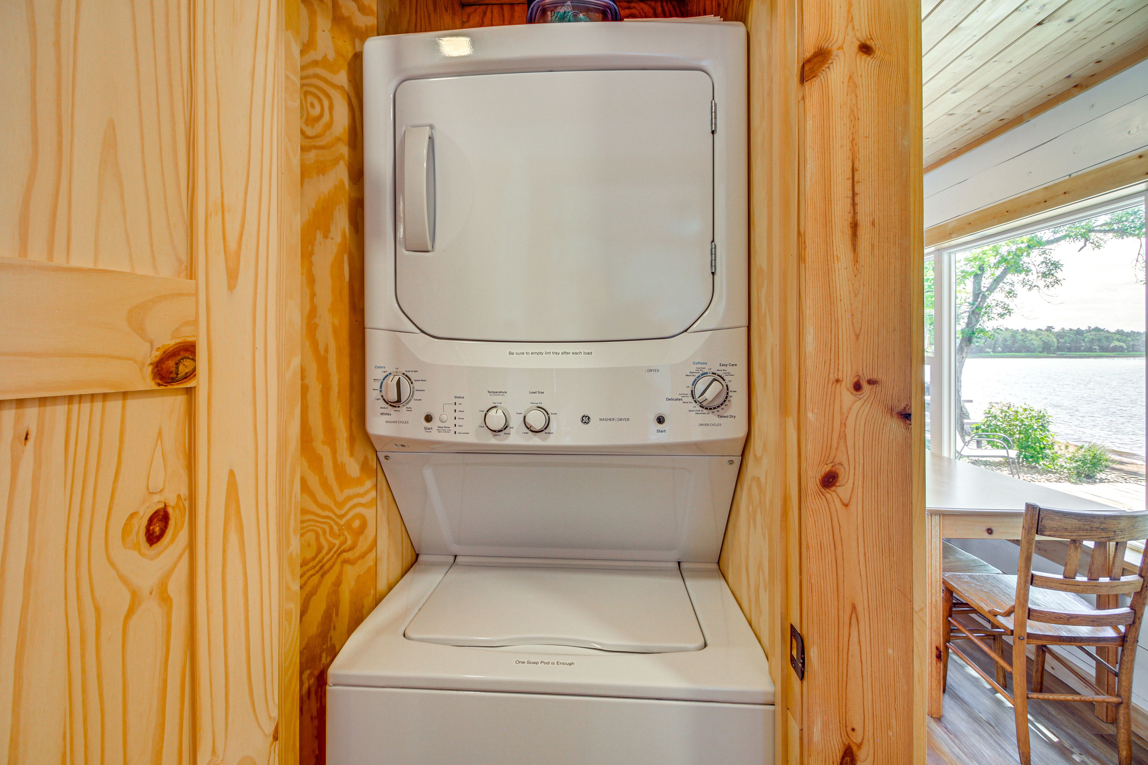 Laundry Closet | Stackable Washer + Dryer