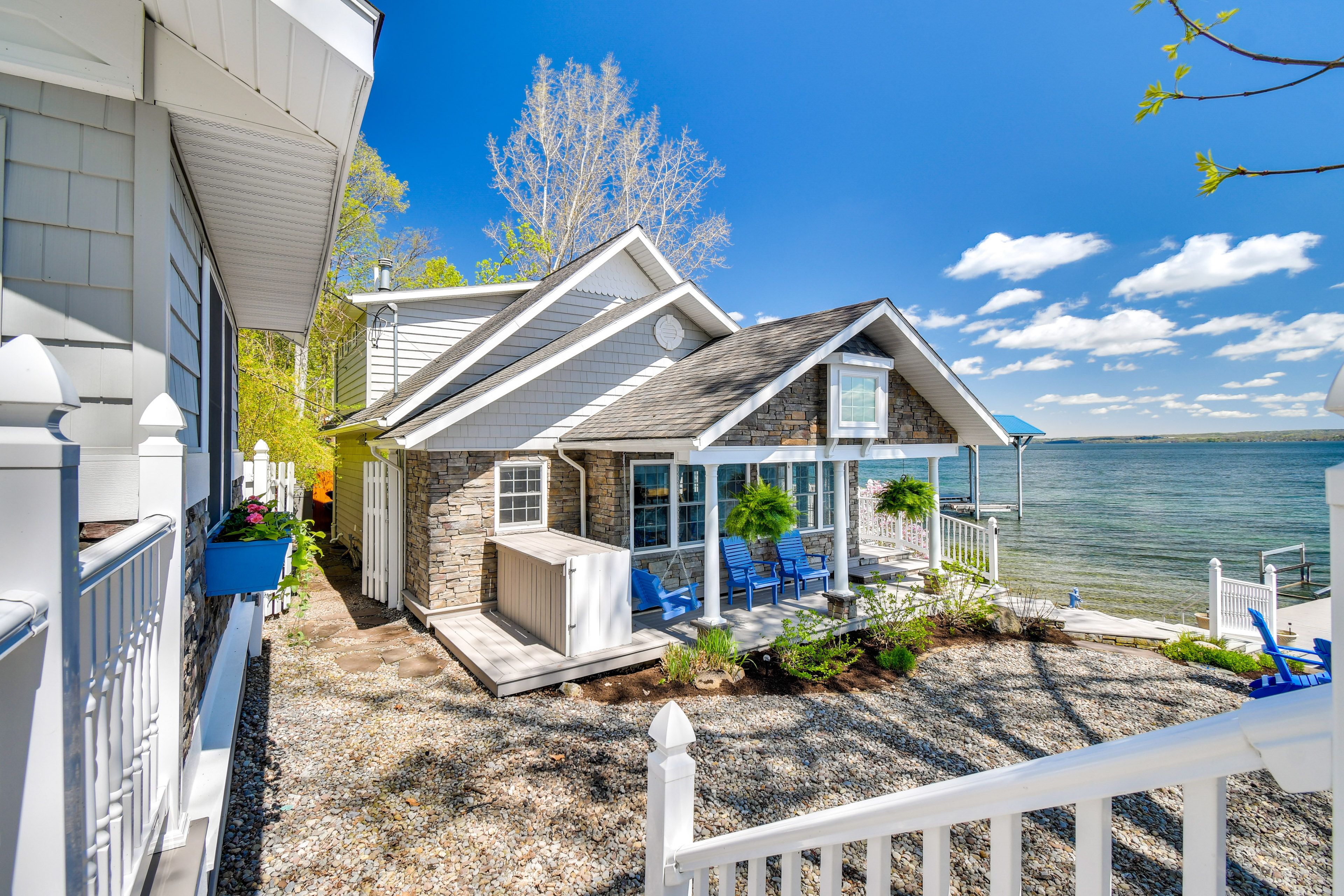 Exterior Steps to Lake