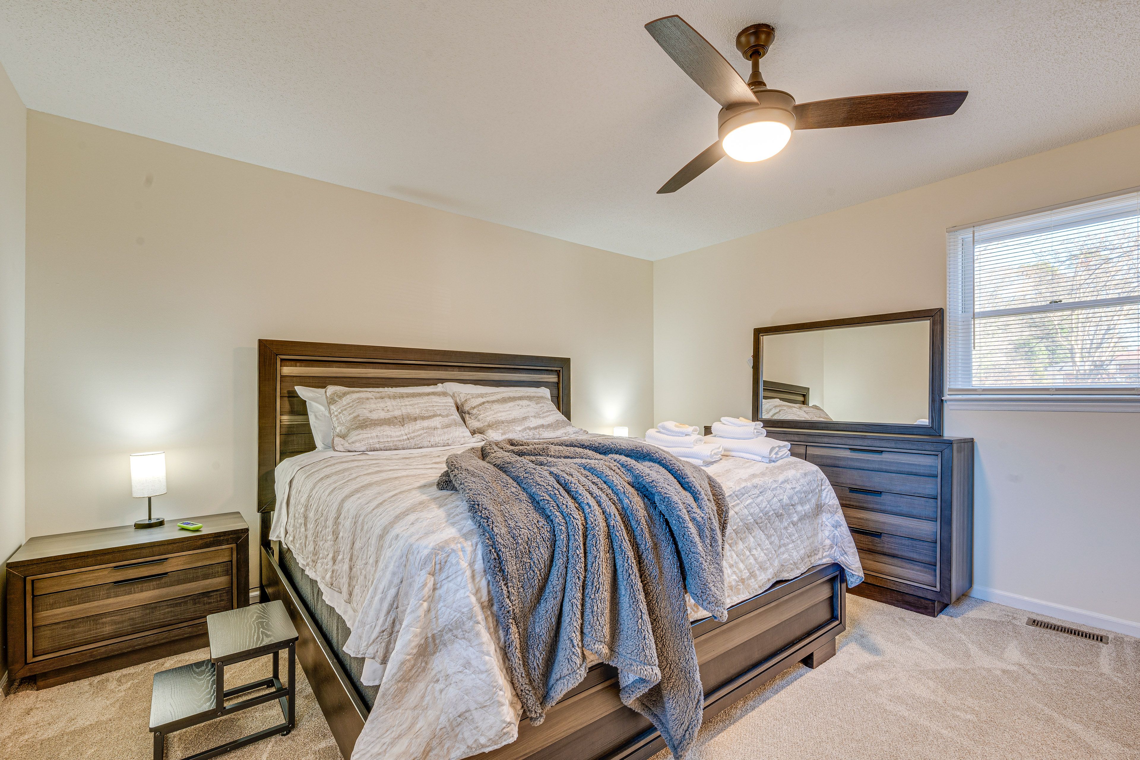 Bedroom 1 | King Bed | Linens Provided | Smart TV