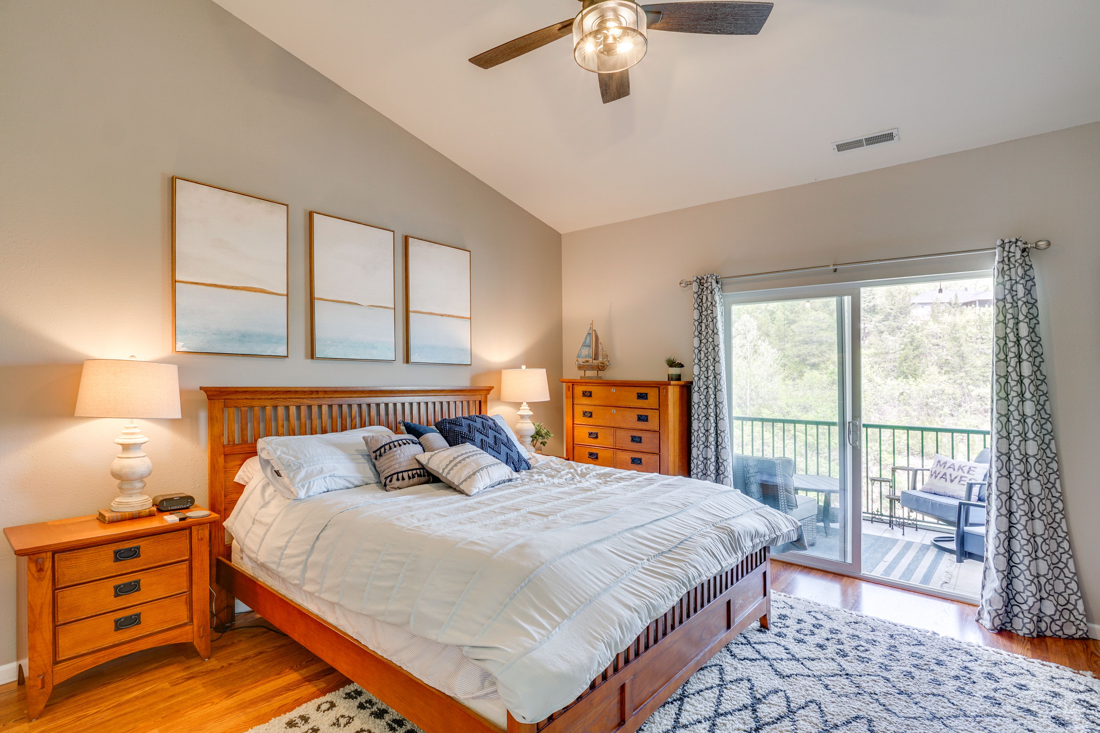 Bedroom 1 | King Bed | Smart TV | Screened Porch Access