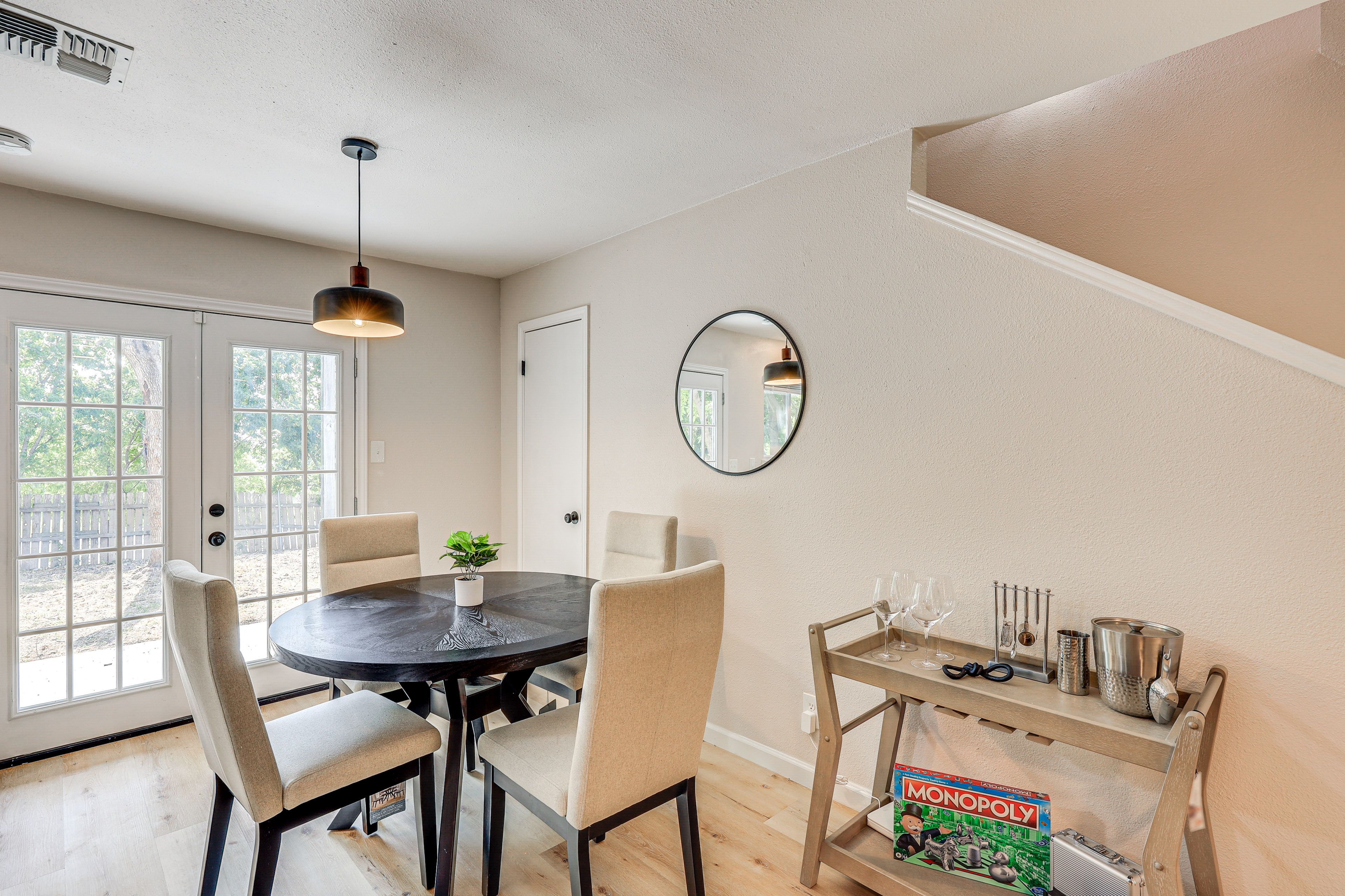 Dining Area | Dishware & Flatware Provided | 1st Floor
