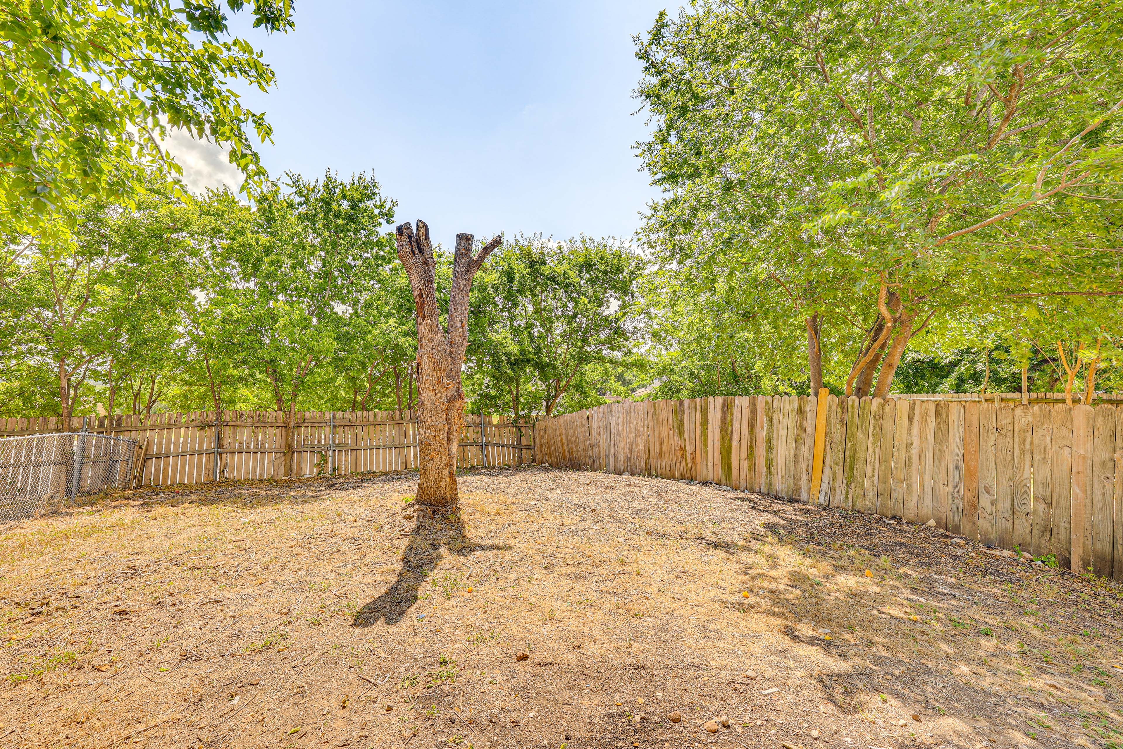 Fully Fenced Backyard