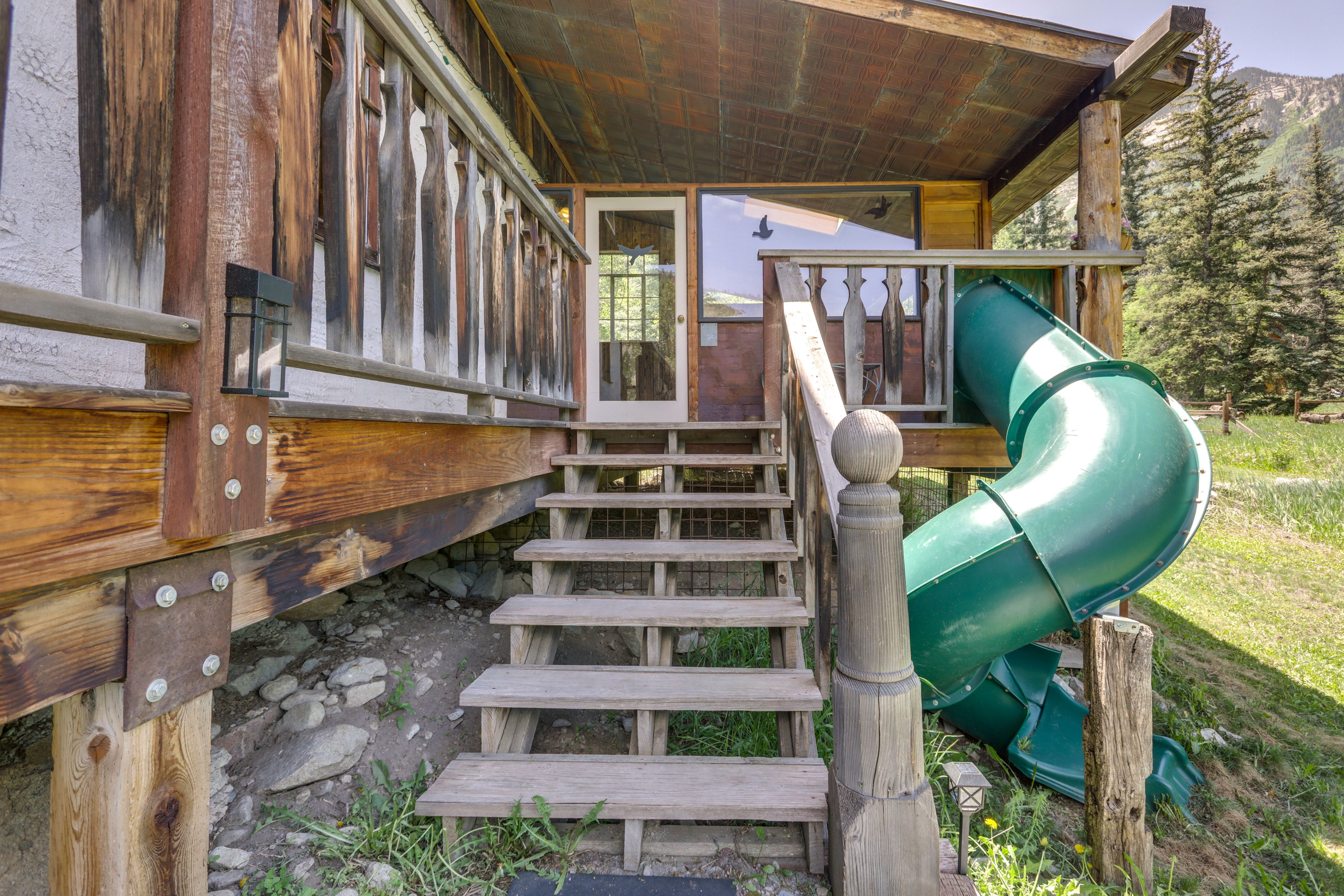 Deck | Built-In Slide | Mountain Views | Spacious Yard