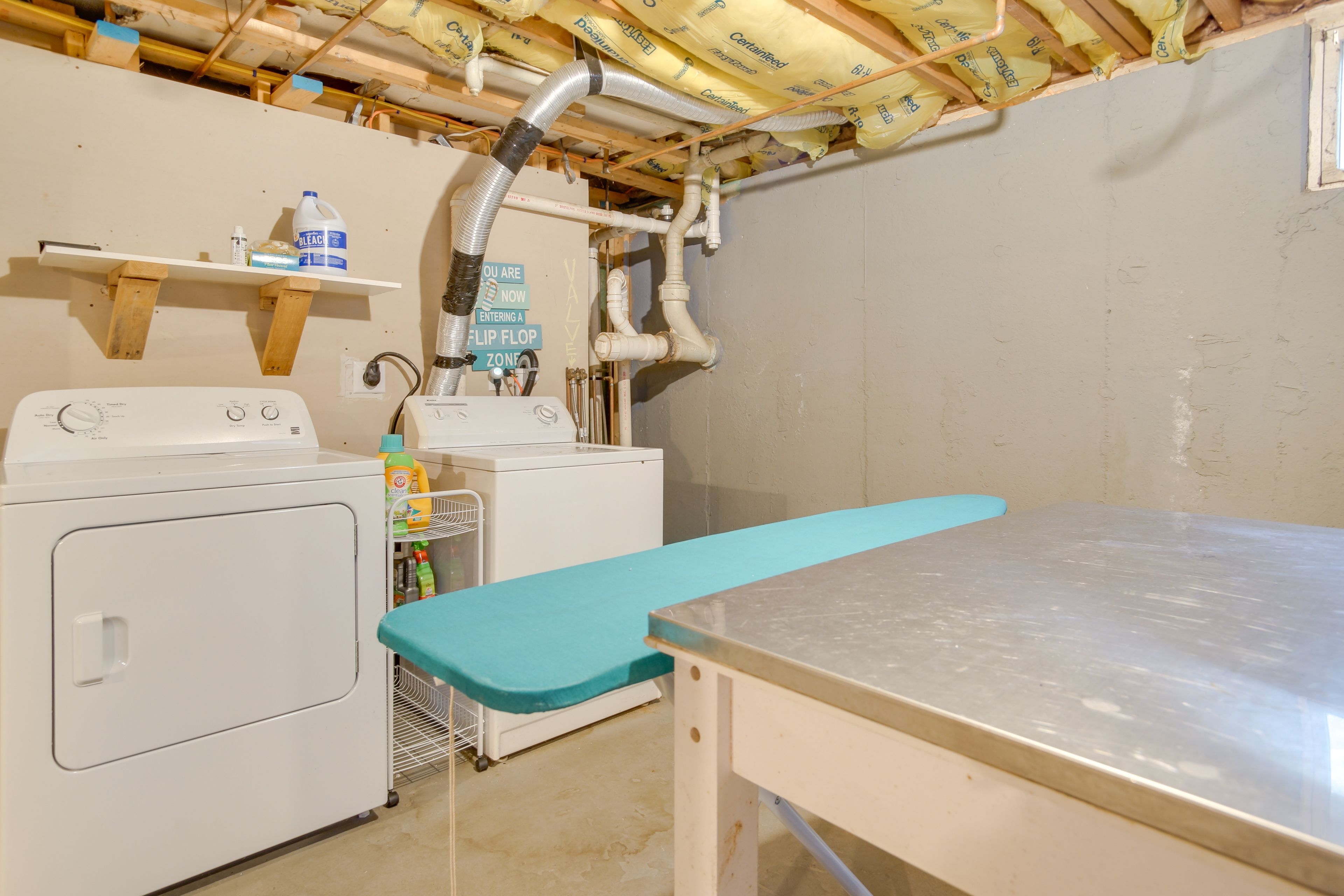 Laundry Room | Basement | Washer & Dryer | Iron/Board