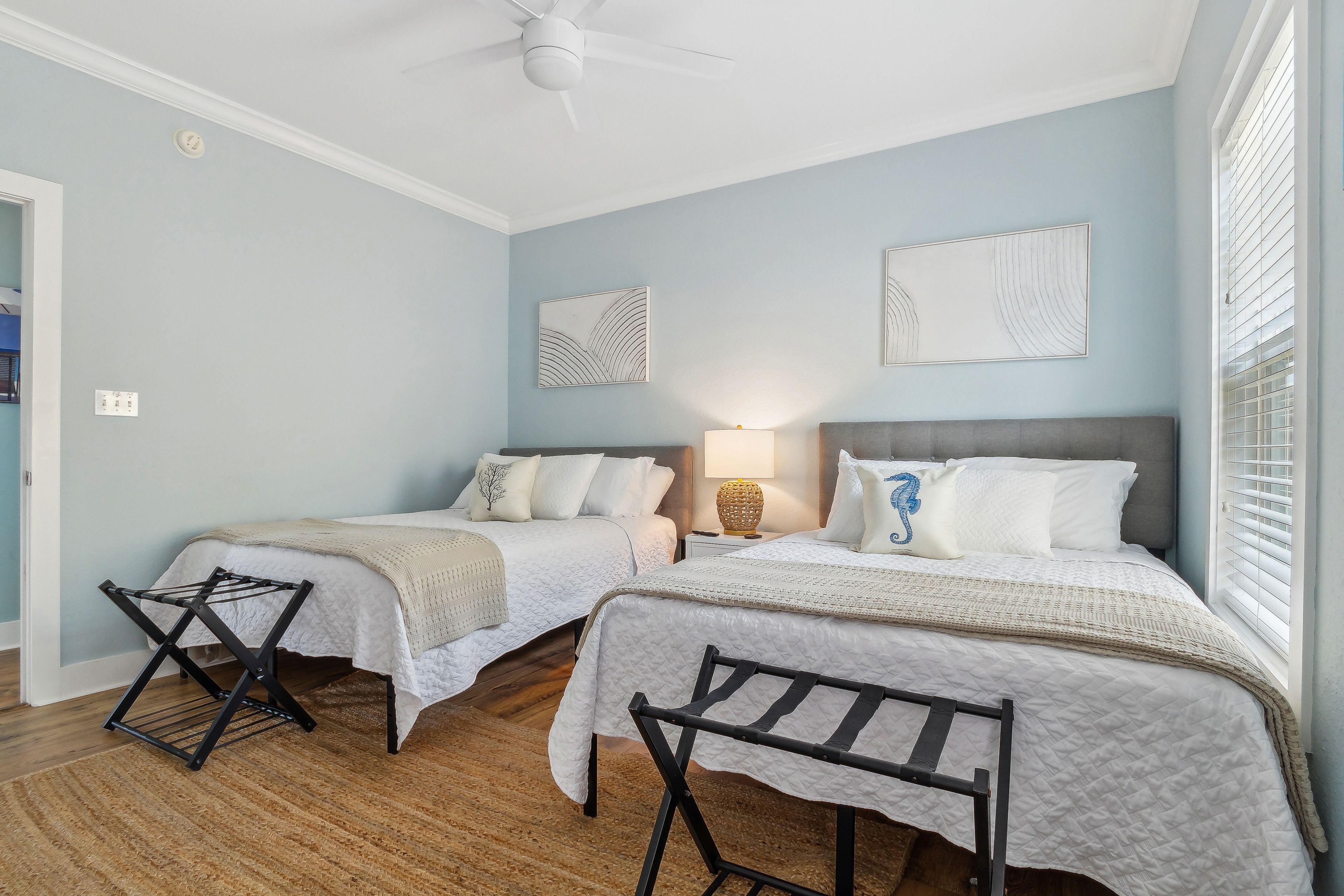 Bedroom 2 | 2 Queen Beds | 2nd Floor | Linens Provided