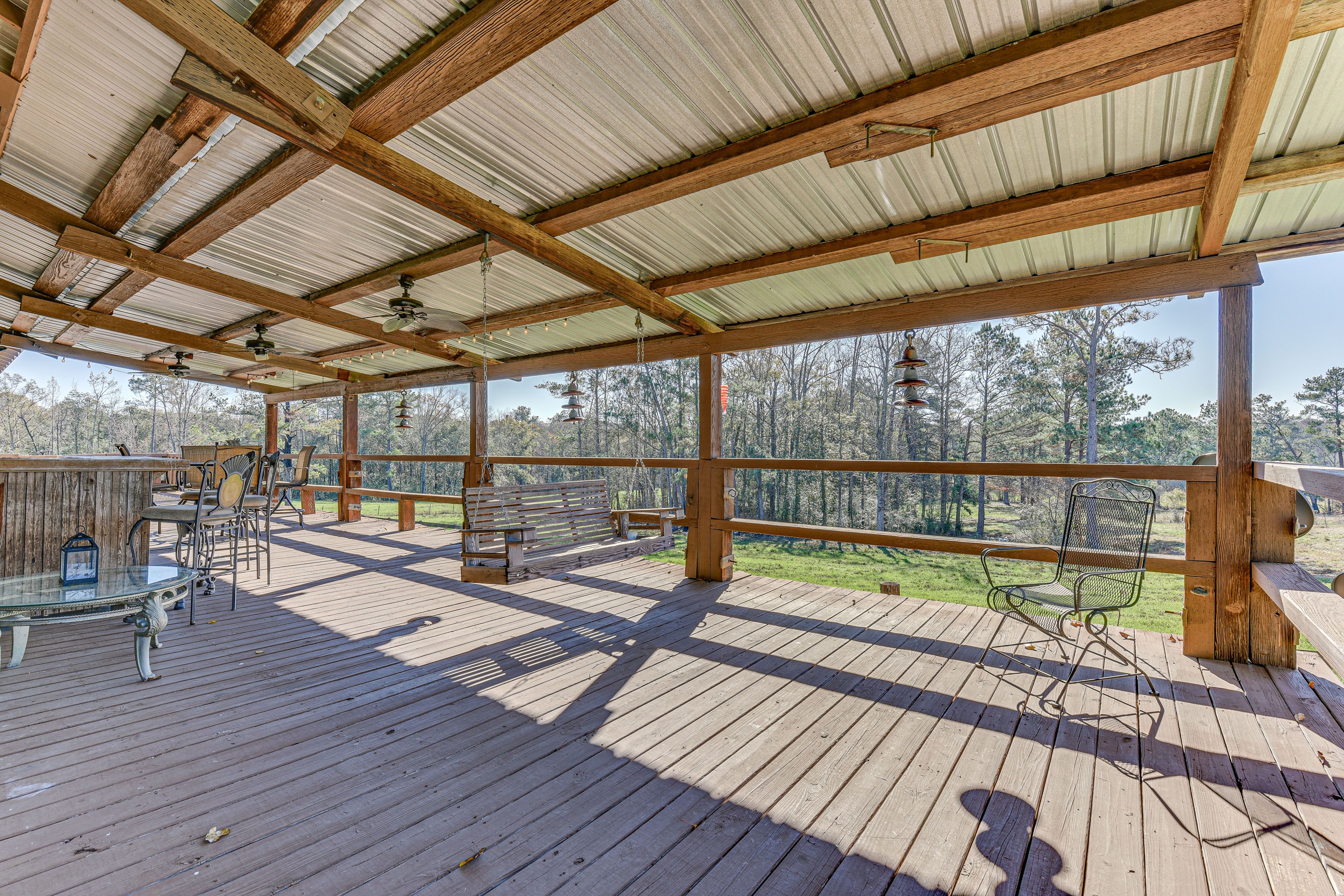 Spacious Deck | Bar Seating | Smoker | Outdoor Dining Area | Cornhole