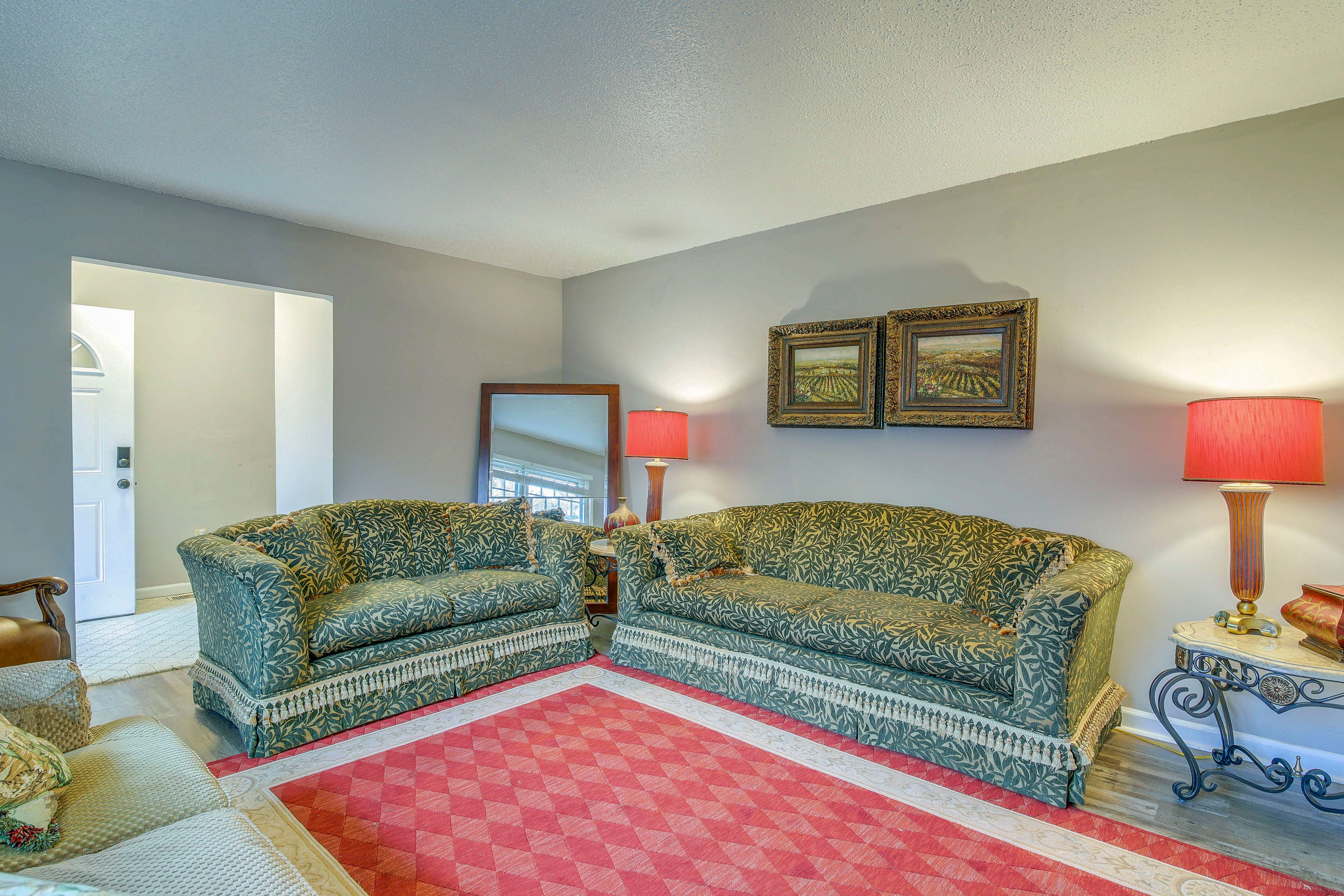 Seating Area | Central Heating & Air Conditioning | Ceiling Fans