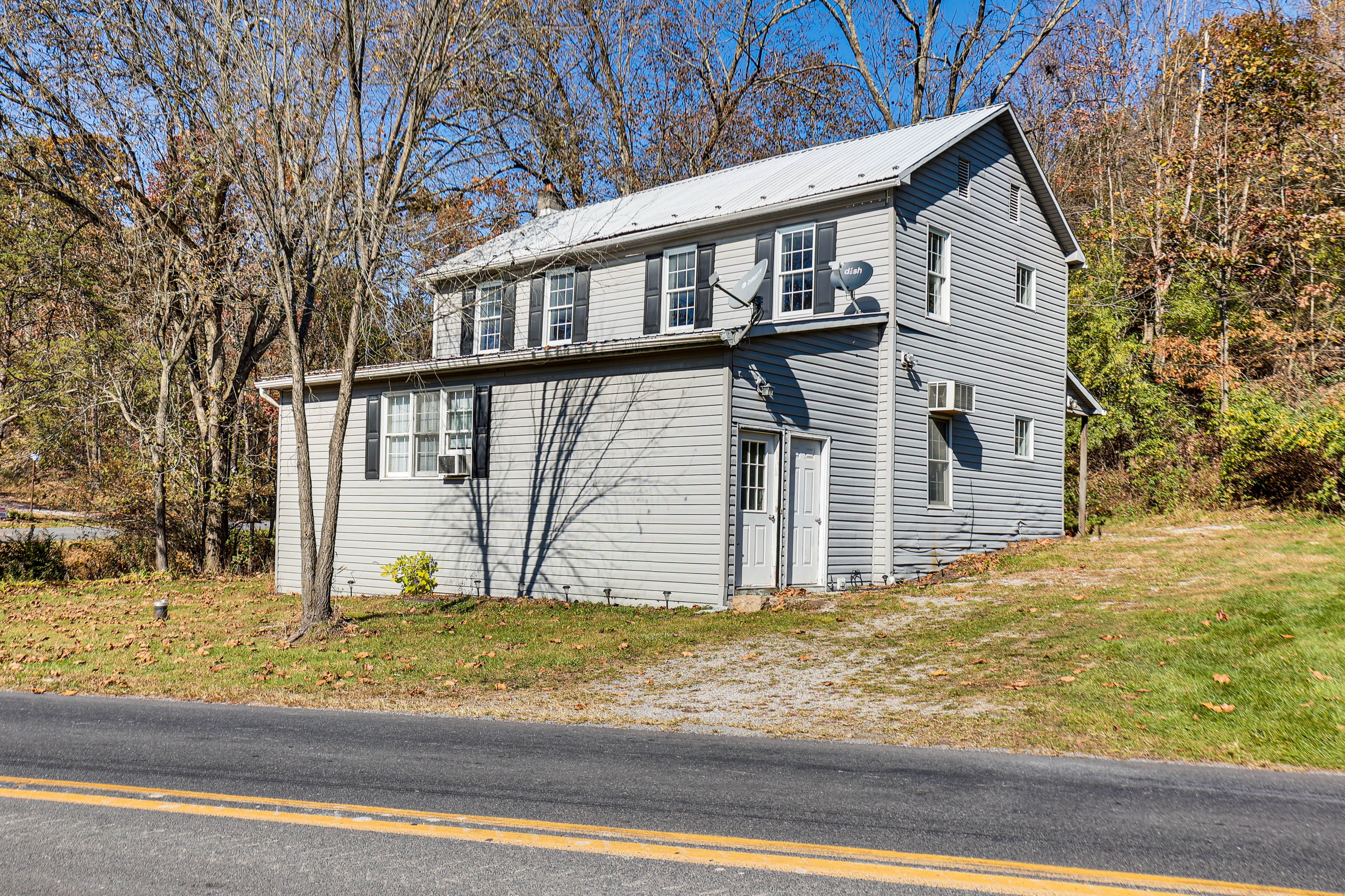 Property Exterior | Pet Friendly w/ Fee | 60-Acre Farm | Adjacent Game Lands