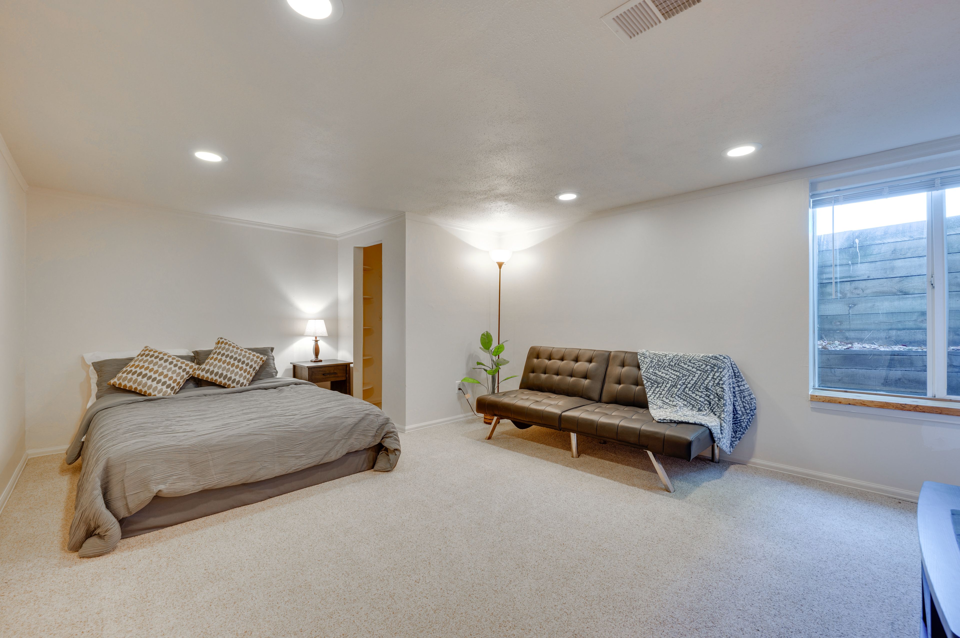 Bedroom 1 | Queen Bed | Full Futon | Linens Provided | Cable TV