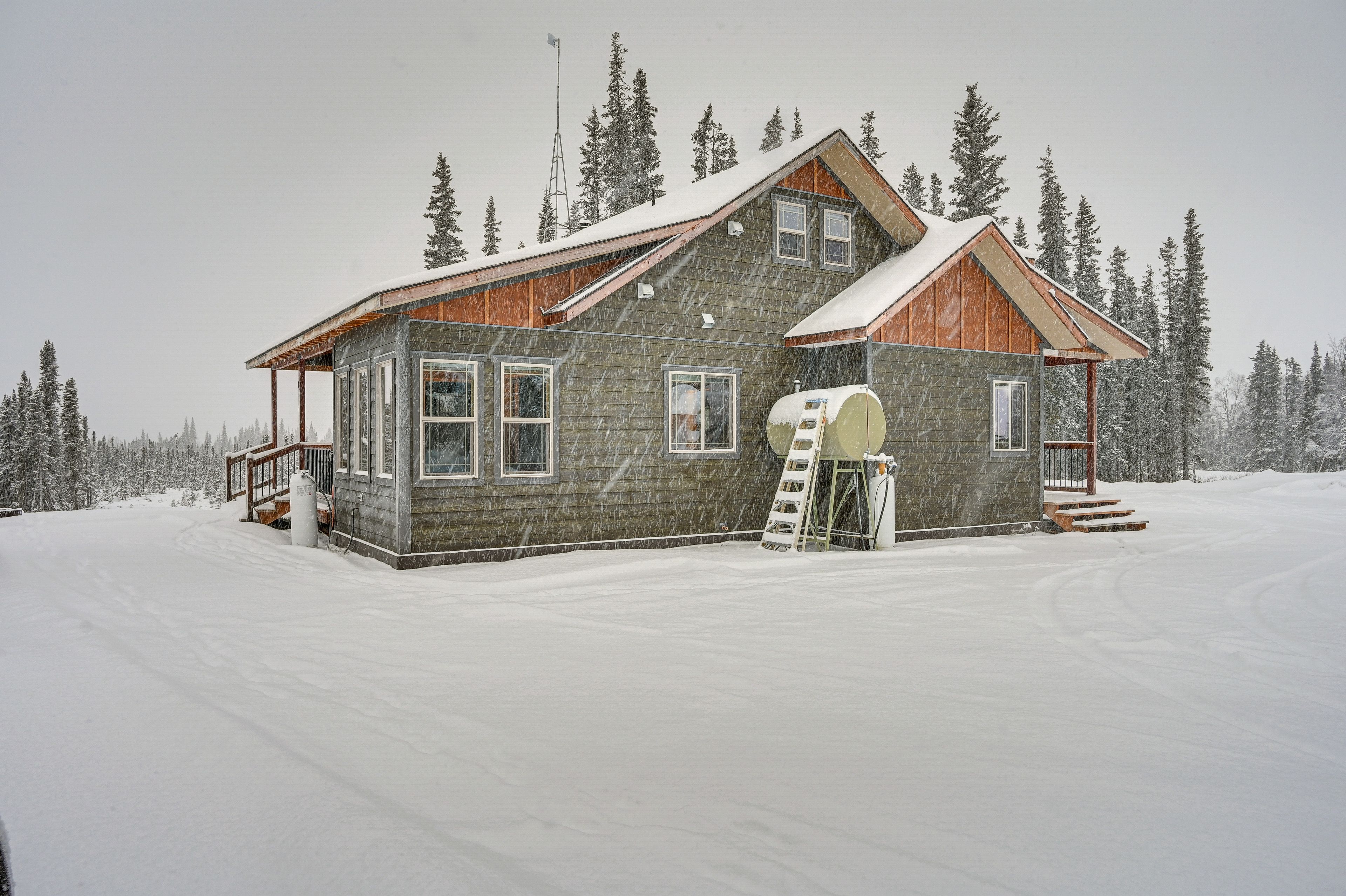 Cabin Exterior | Driveway Parking (2 Vehicles) | RV/Trailer Parking