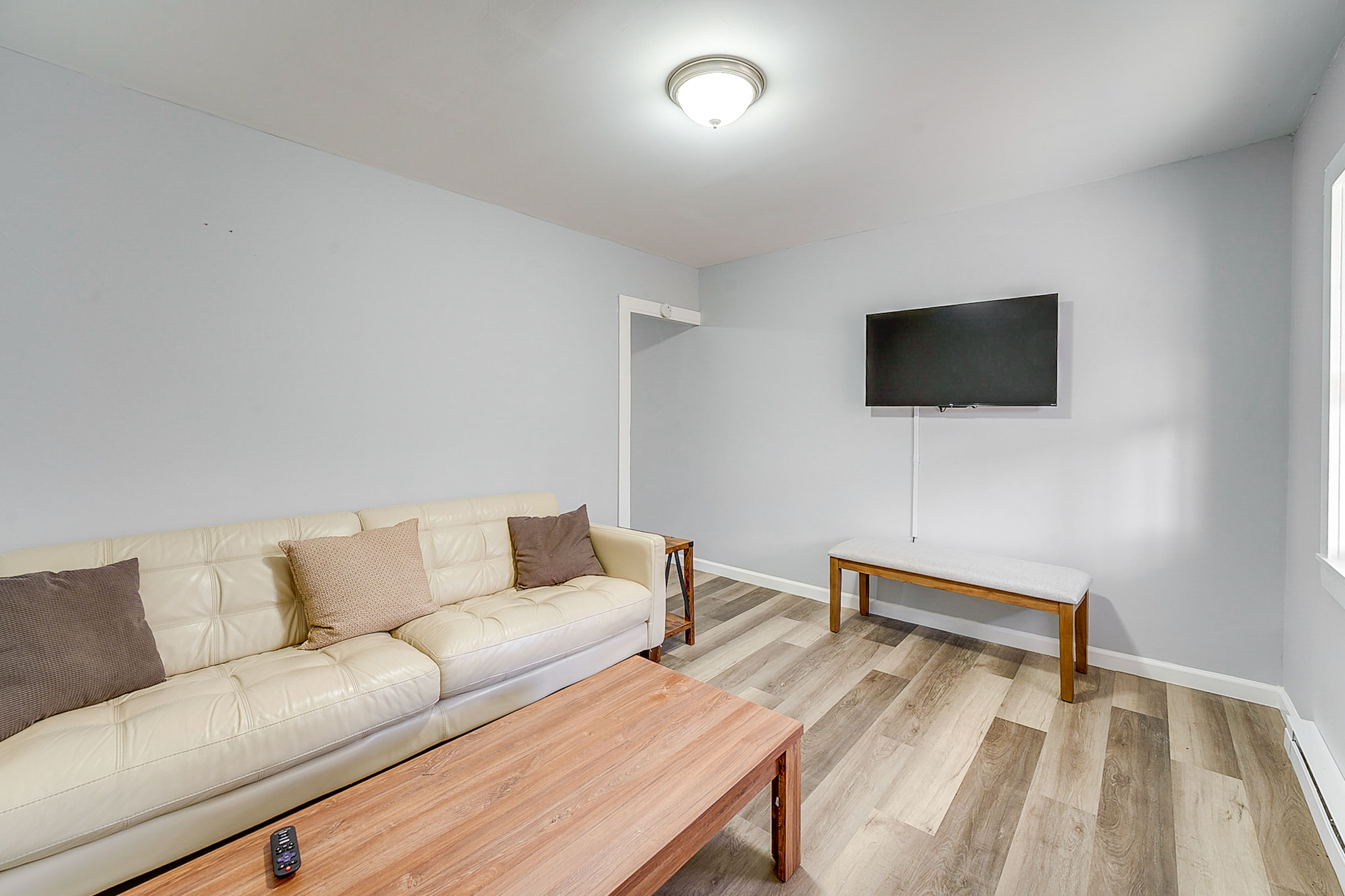 Minersville Vacation Rental | 1BR | 2BA | 1,200 Sq Ft | 3 Steps to Enter