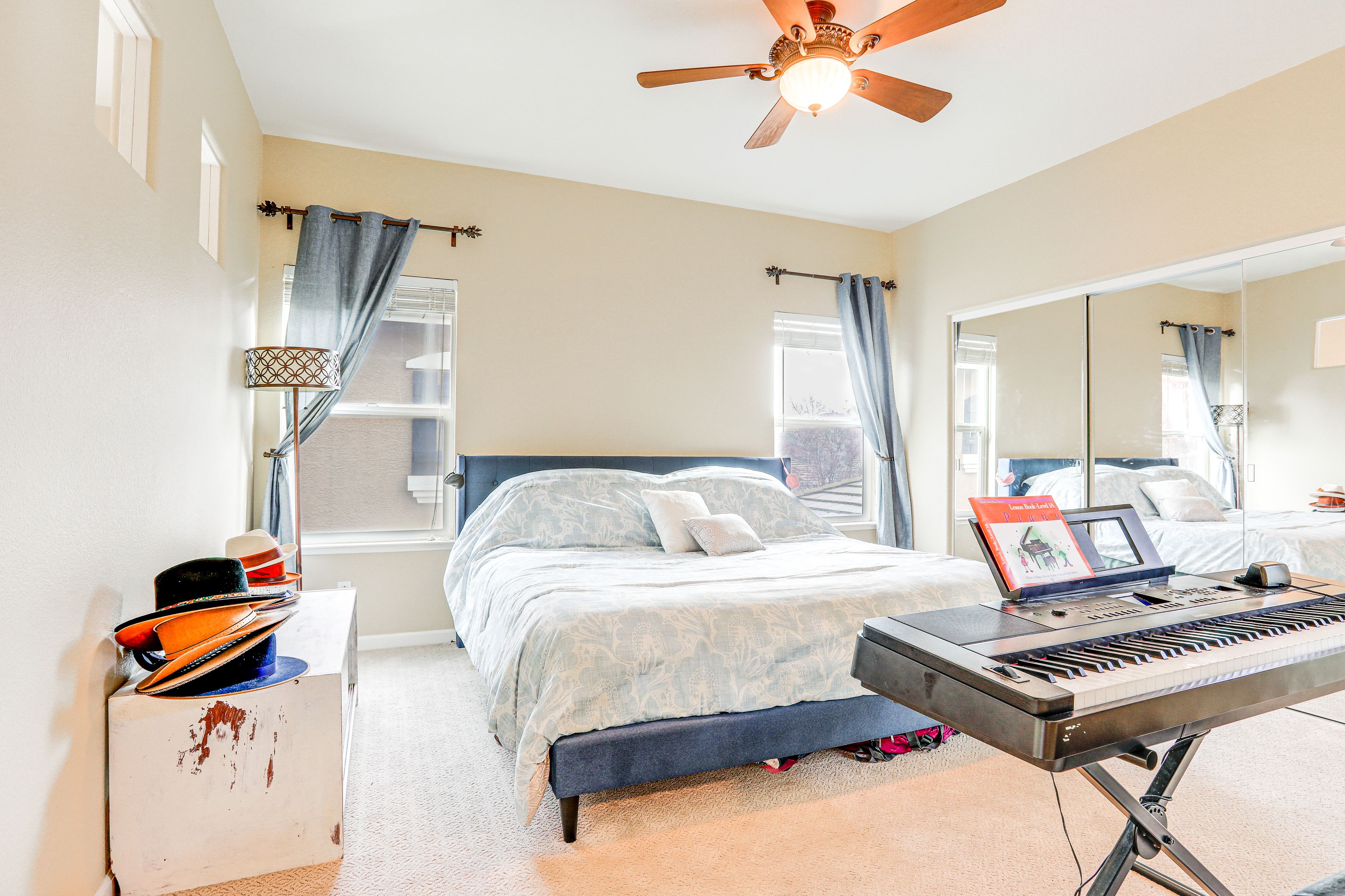 Bedroom 1 | 2nd Floor | King Bed | Linens Provided | Keyboard