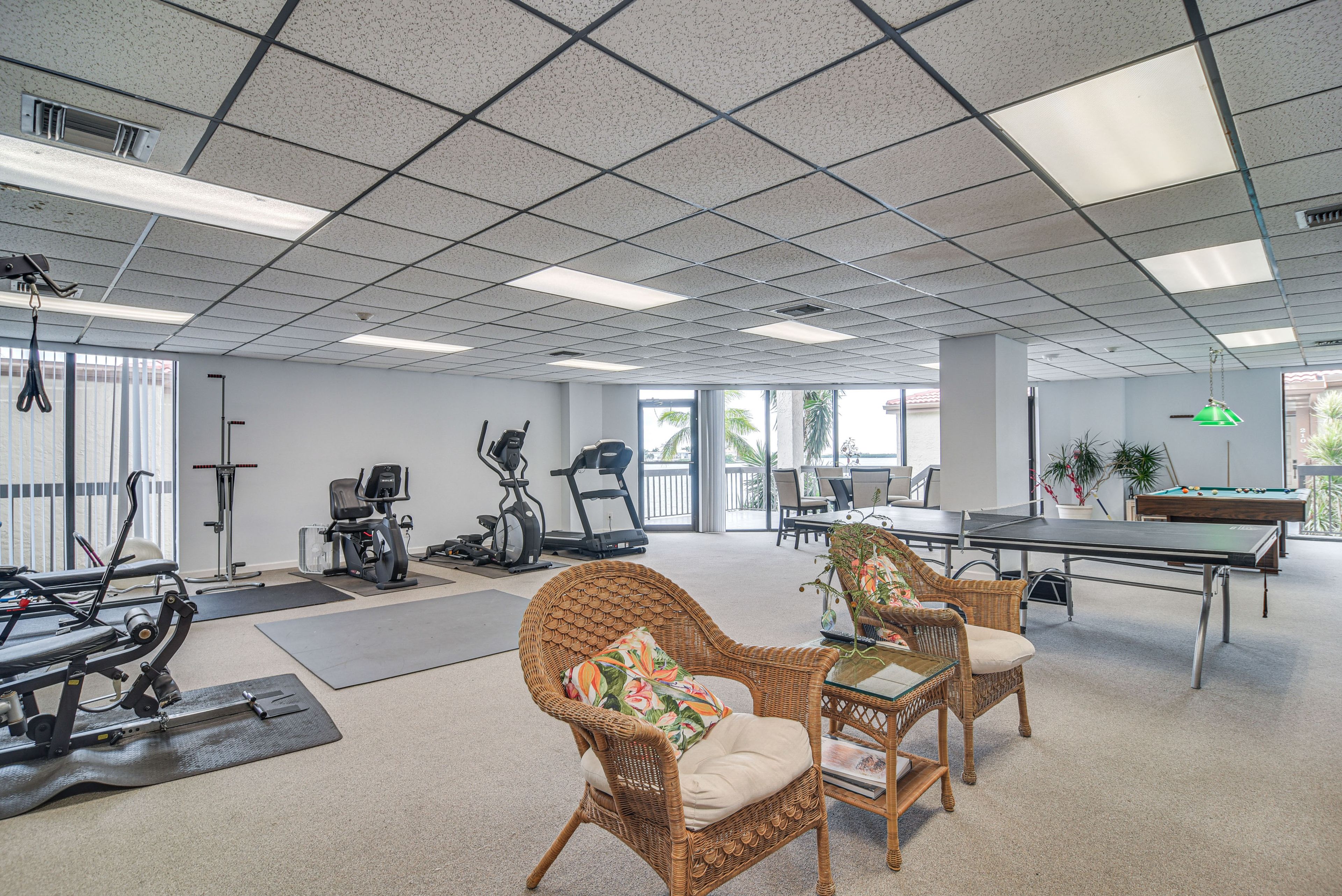Fitness Center & Game Room | Pool Table | Ping Pong Table