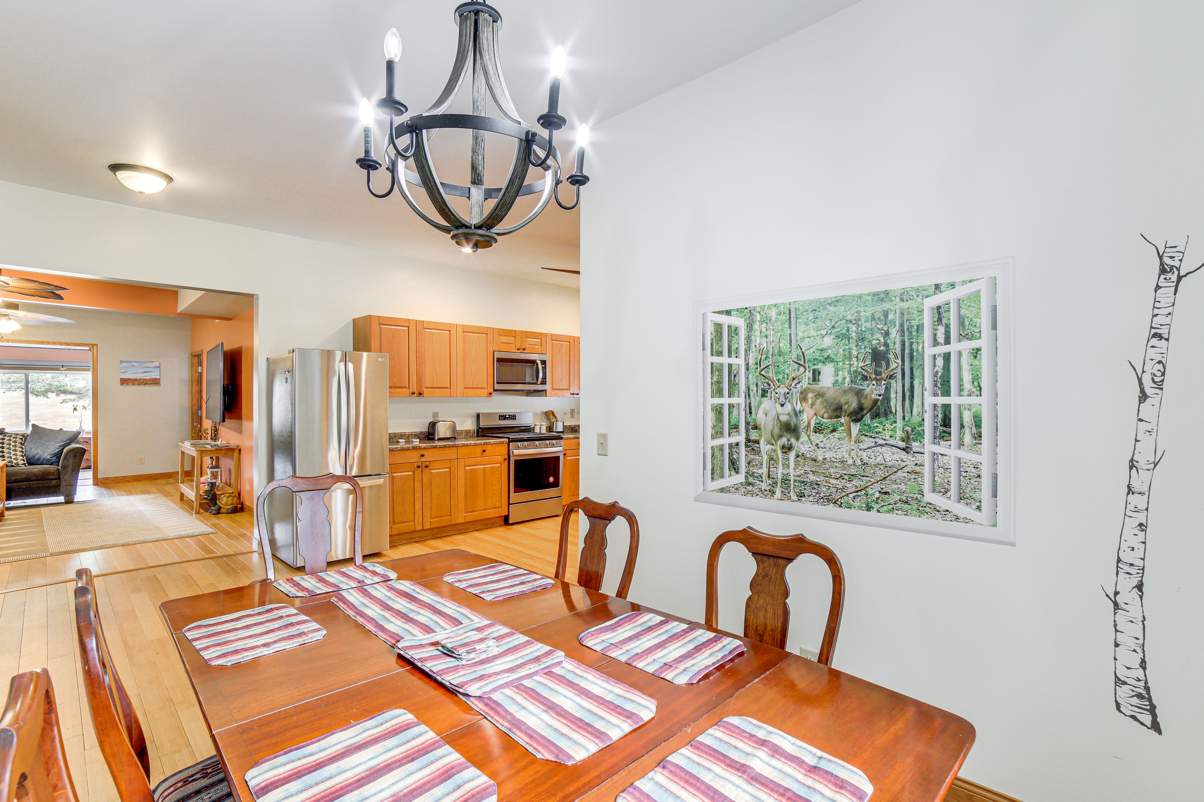 Dining Area | Dishware & Flatware Provided | 1st Floor