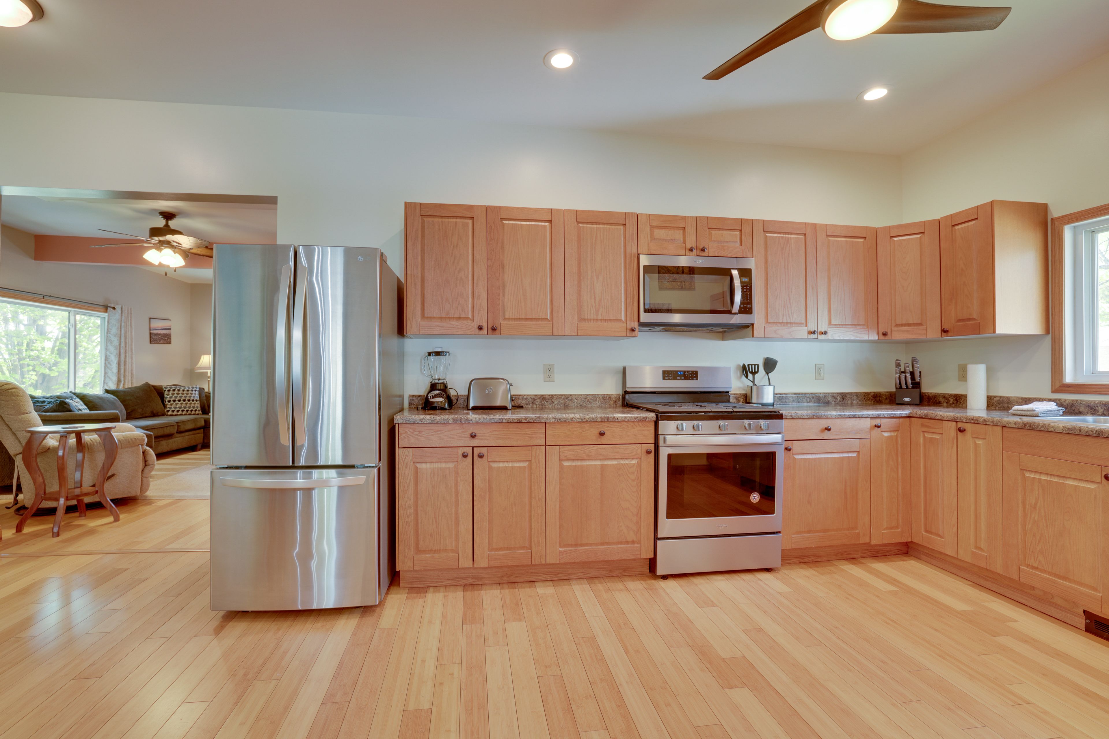Kitchen & Dining Area | Keyless Entry | 1st Floor