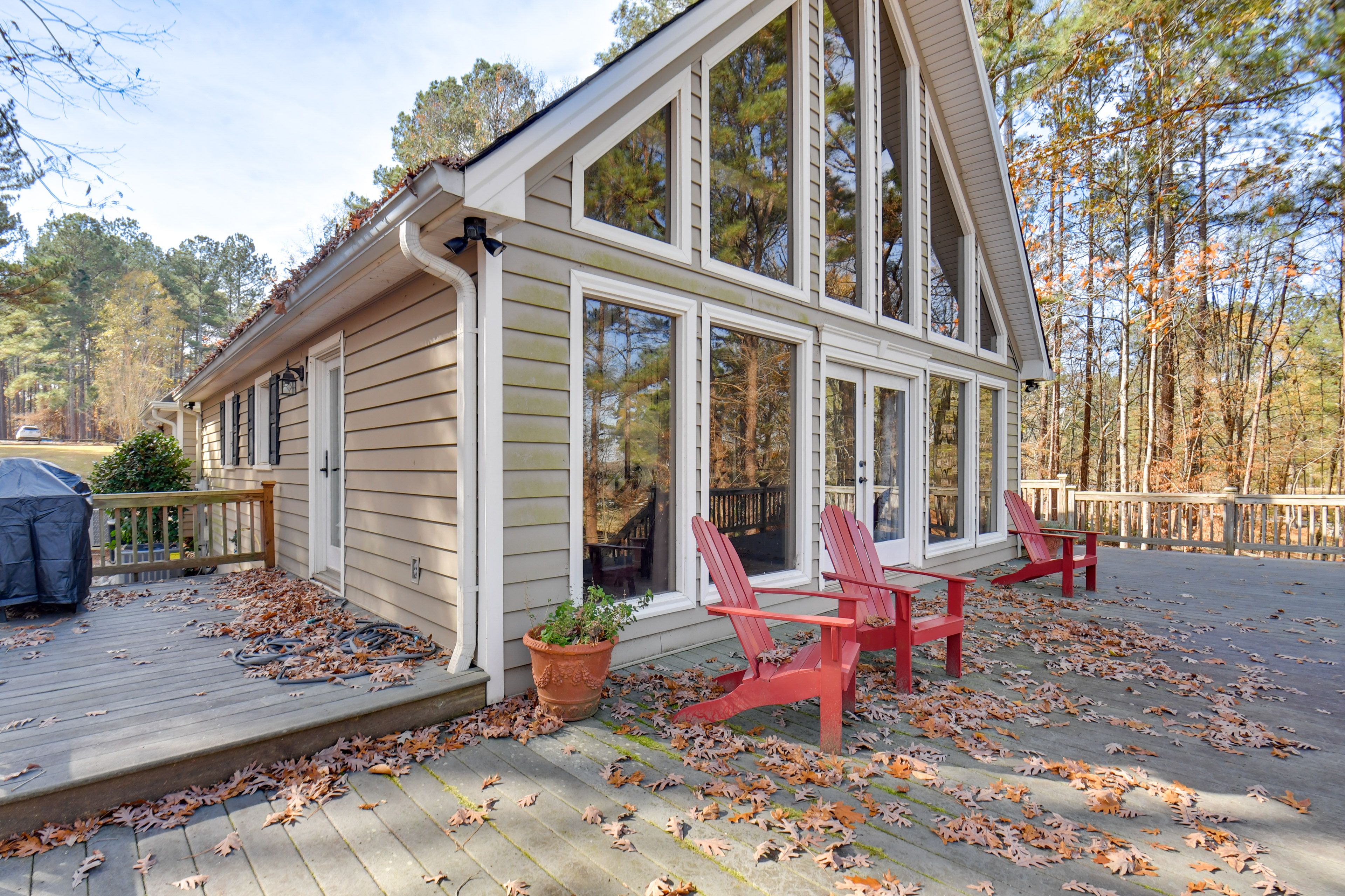 Back Deck | Gas Grill | Seating Area