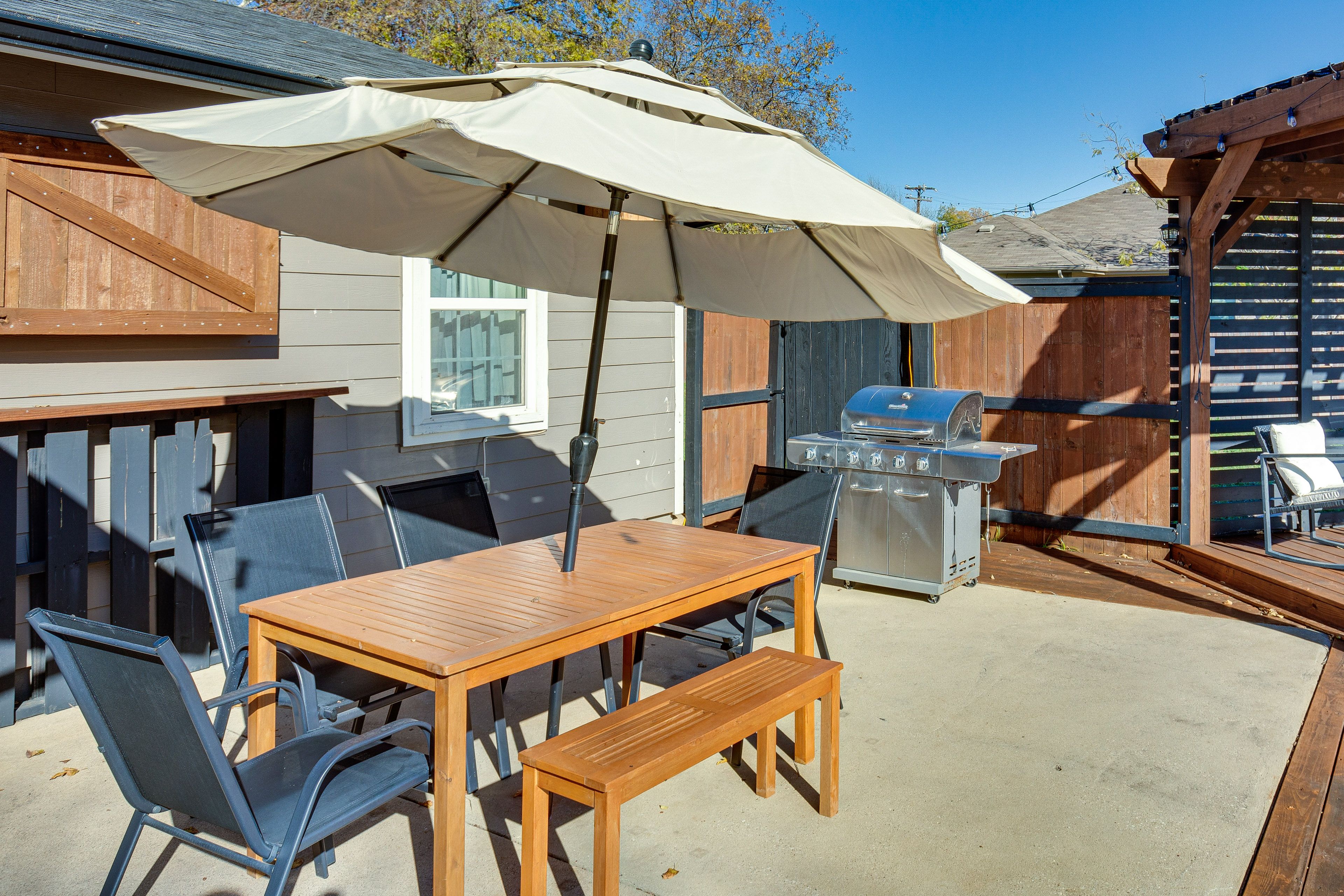 Private Backyard Area | Fire Pit w/ Seating | Dining Area