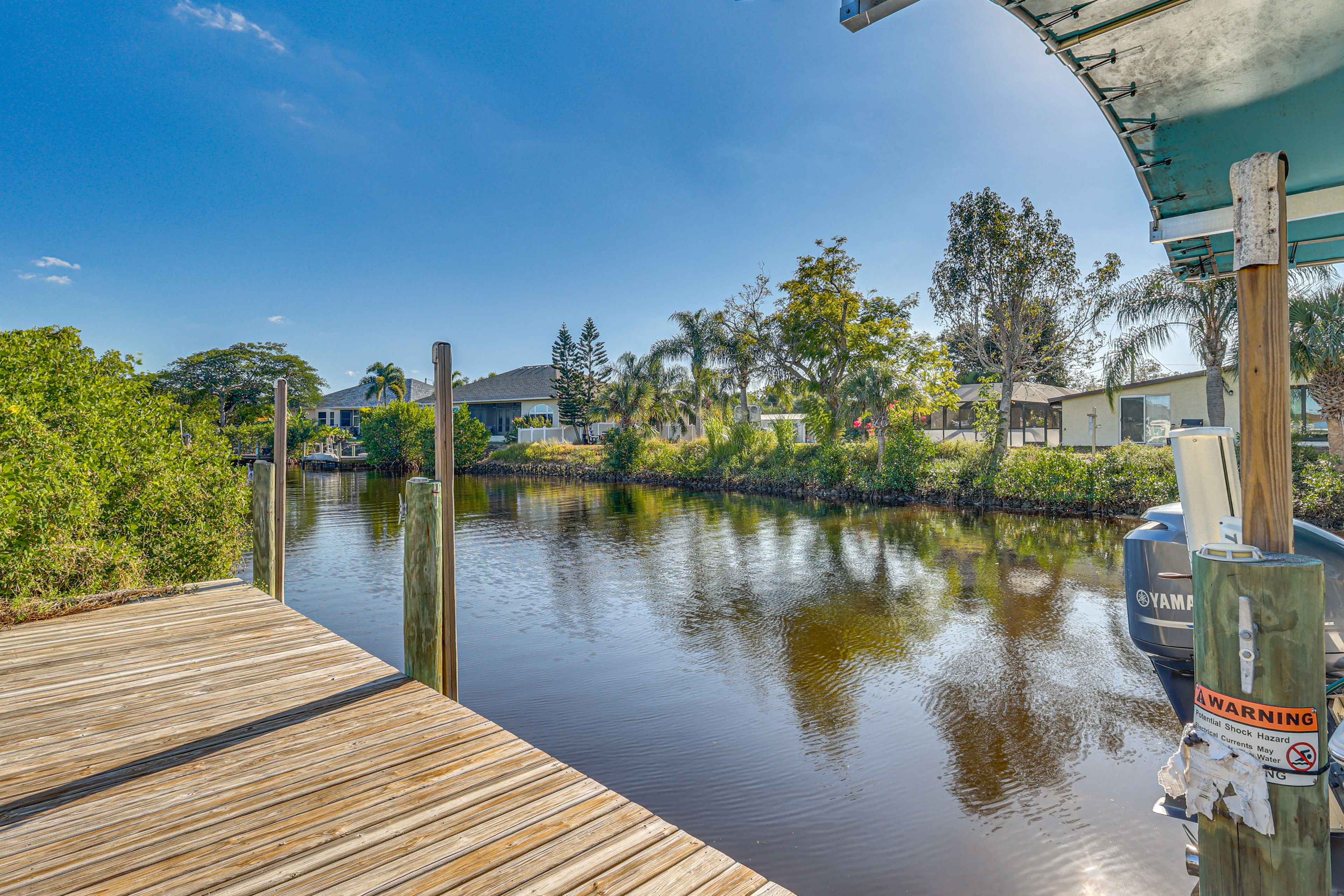 Private Fishing Dock | Canal Access On-Site