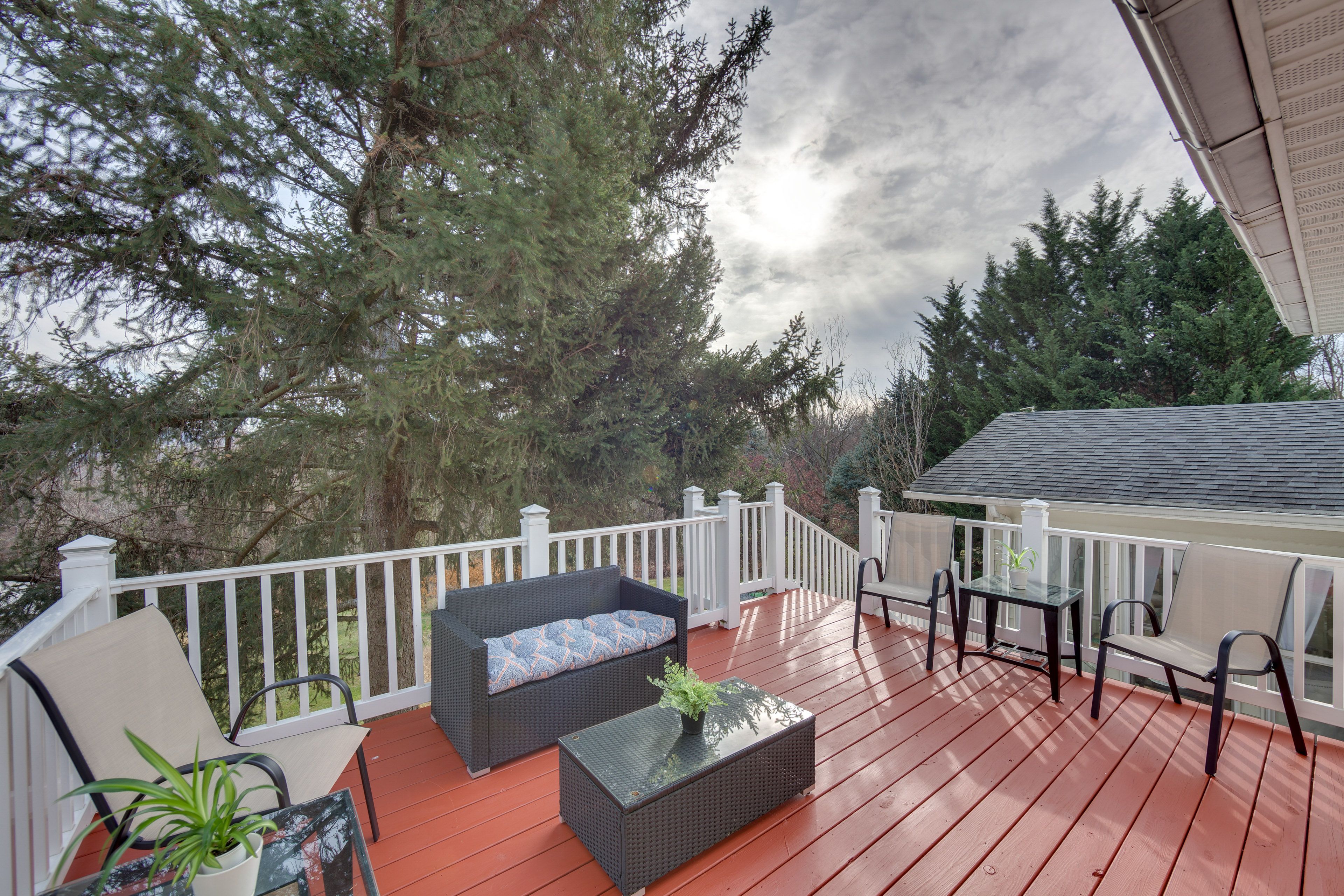 Furnished Deck | Forest Views