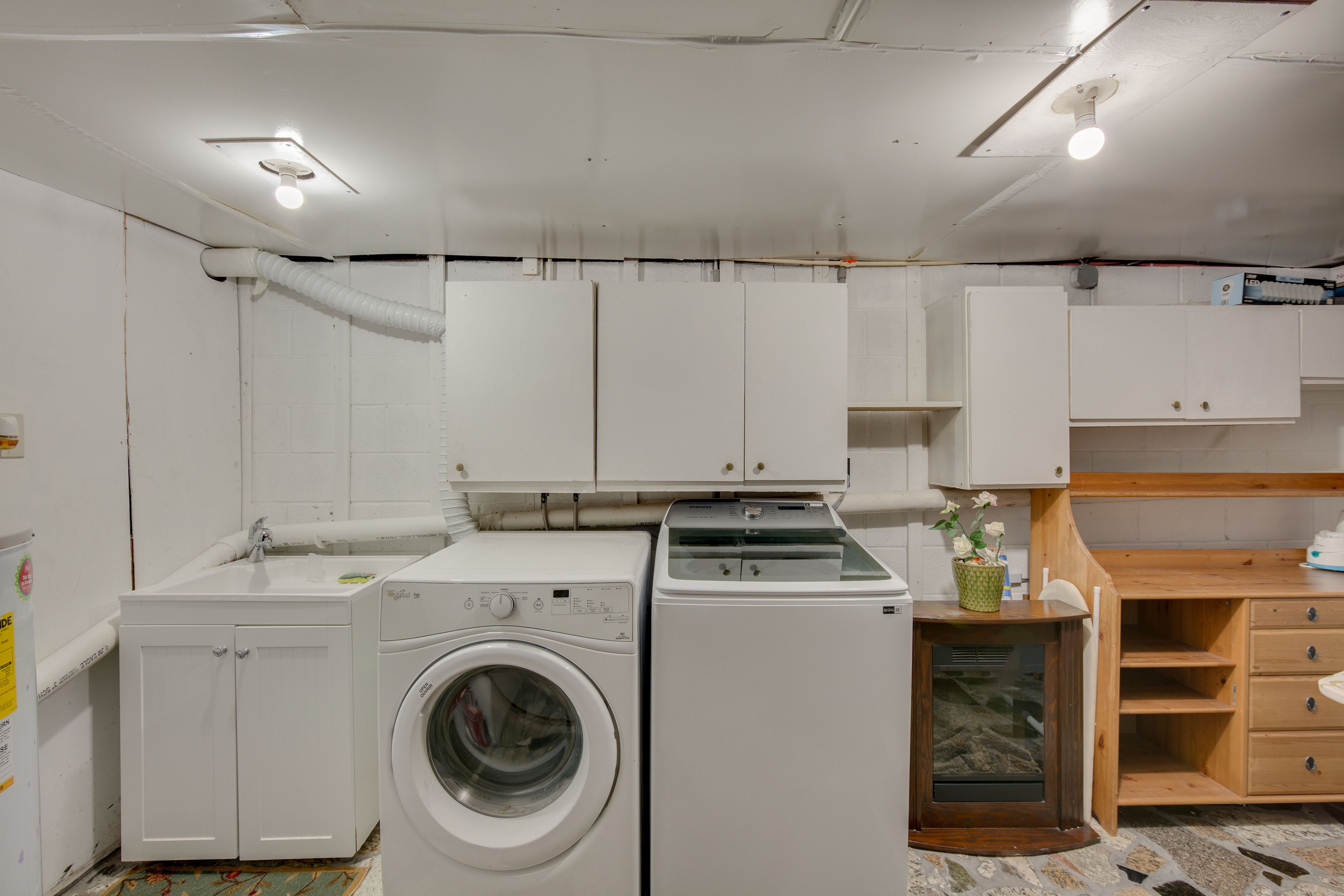 Laundry Room | Washer & Dryer | Iron & Board | Utility Sink