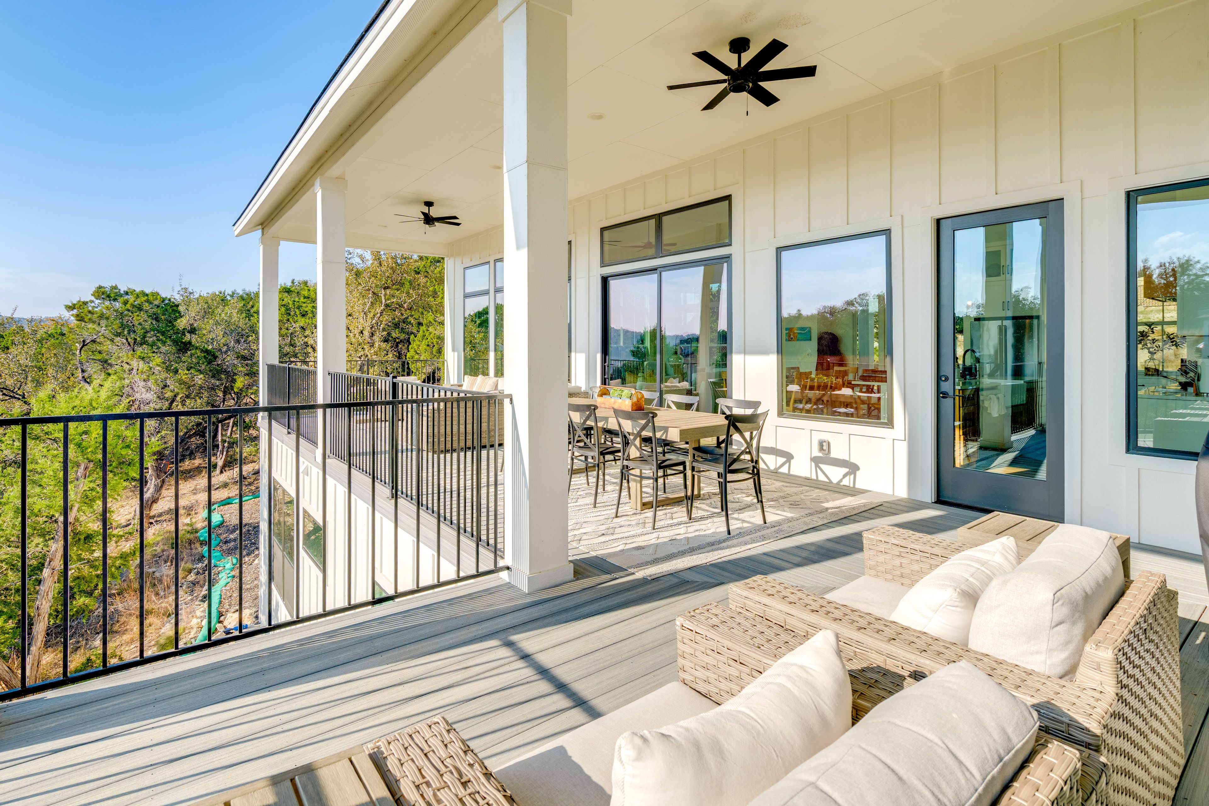 Upper Covered Deck | Dining Area | Gas Grill