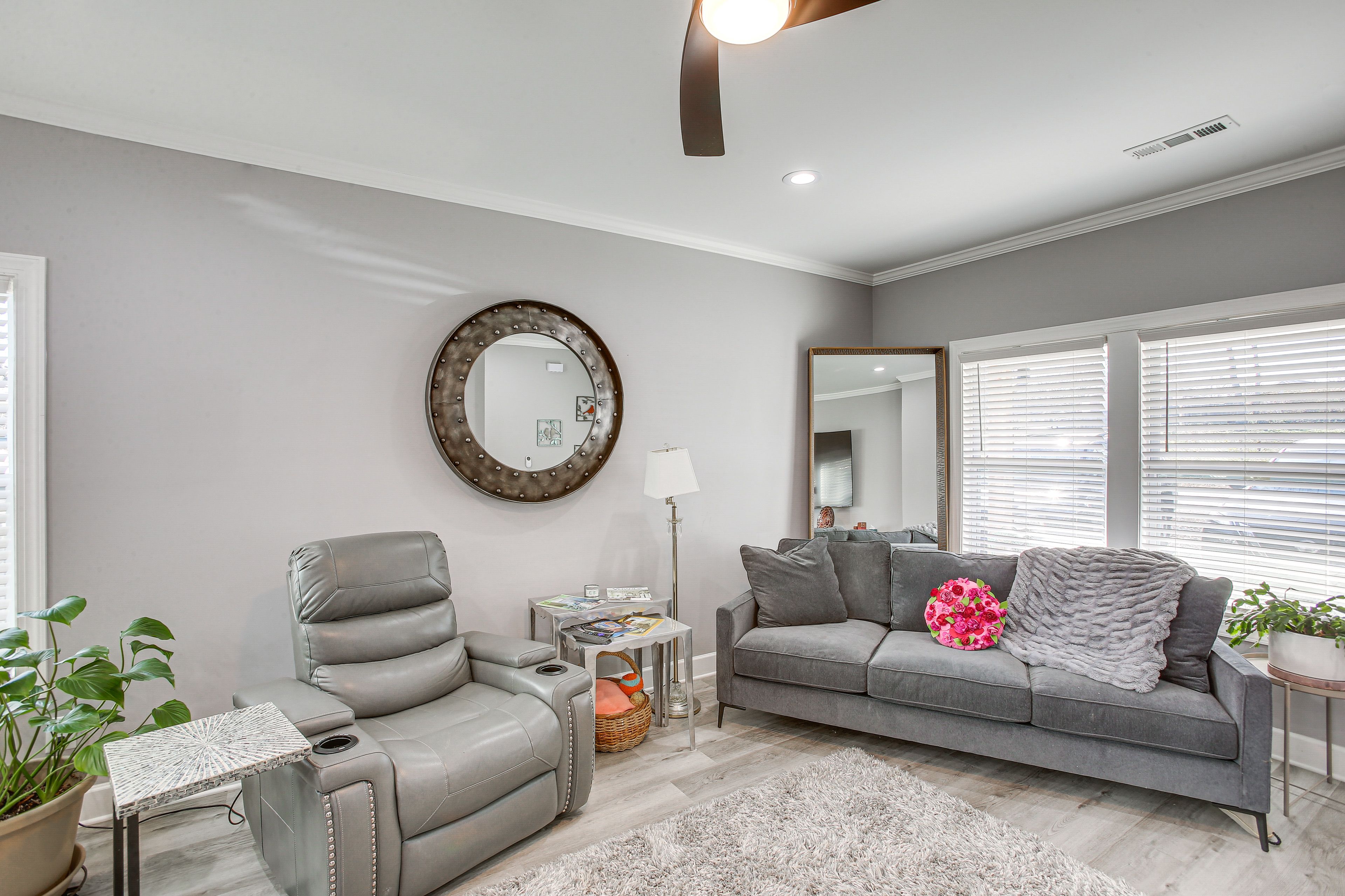 Living Area | Smart TV w/ Cable | Queen Air Mattress | 1st Floor