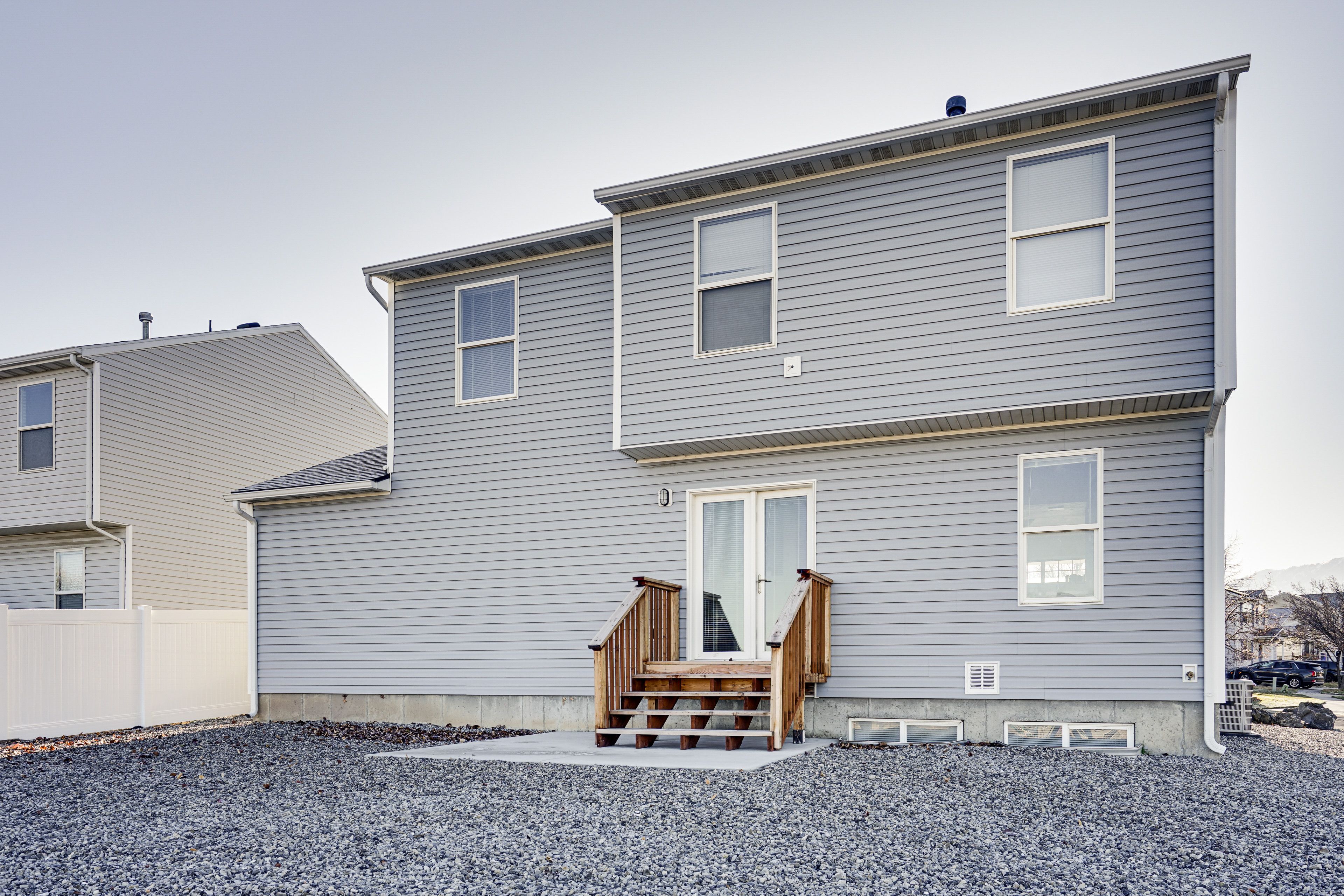 Private Gravel Backyard