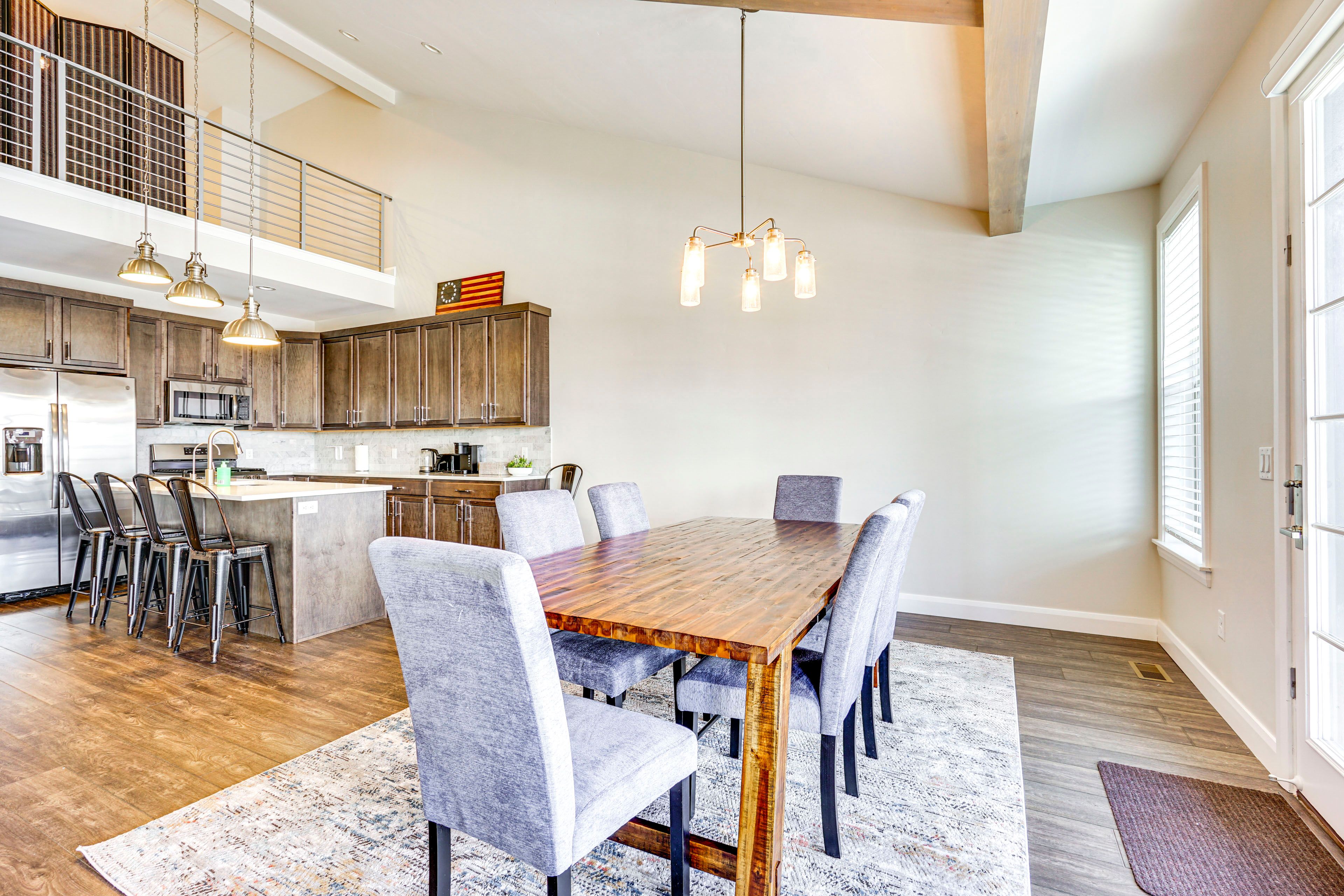 Dining Area | 2nd Floor | Dishware & Flatware Provided | Central A/C & Heating