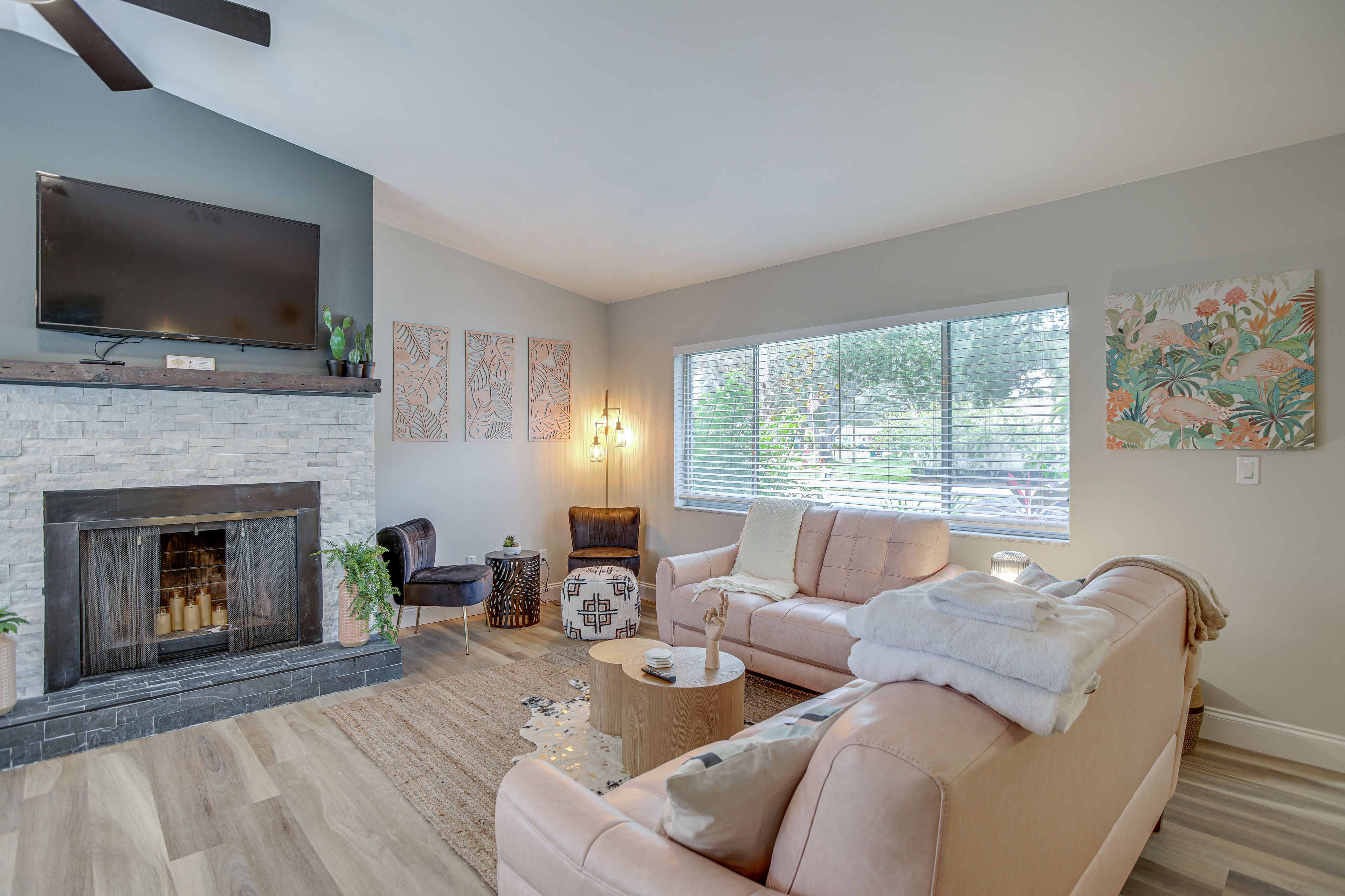Living Room | Main Floor | Smart TV | Ceiling Fan
