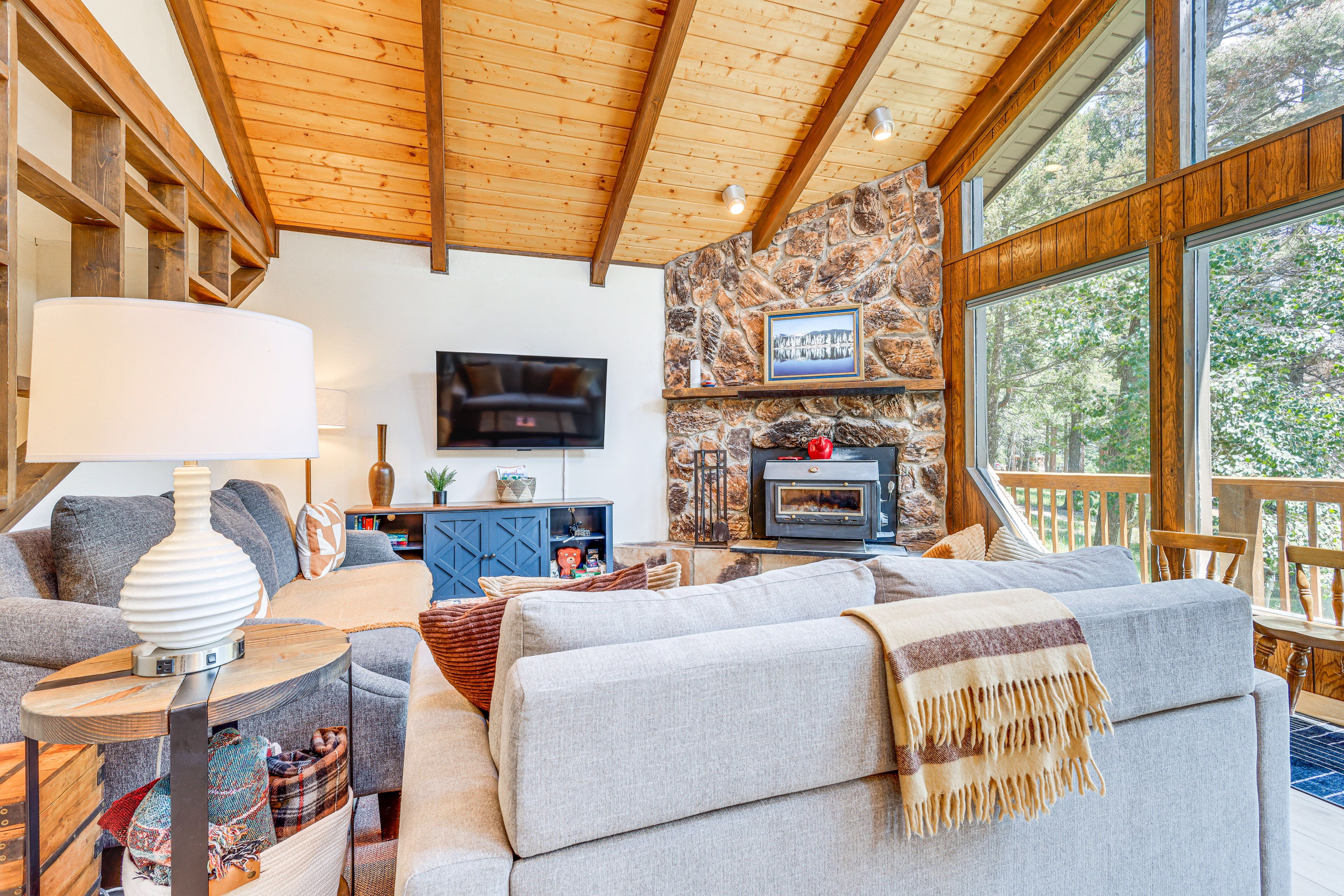 Angel Fire Vacation Rental | 3BR | 3BA | Stairs Required to Enter | 1,800 Sq Ft
