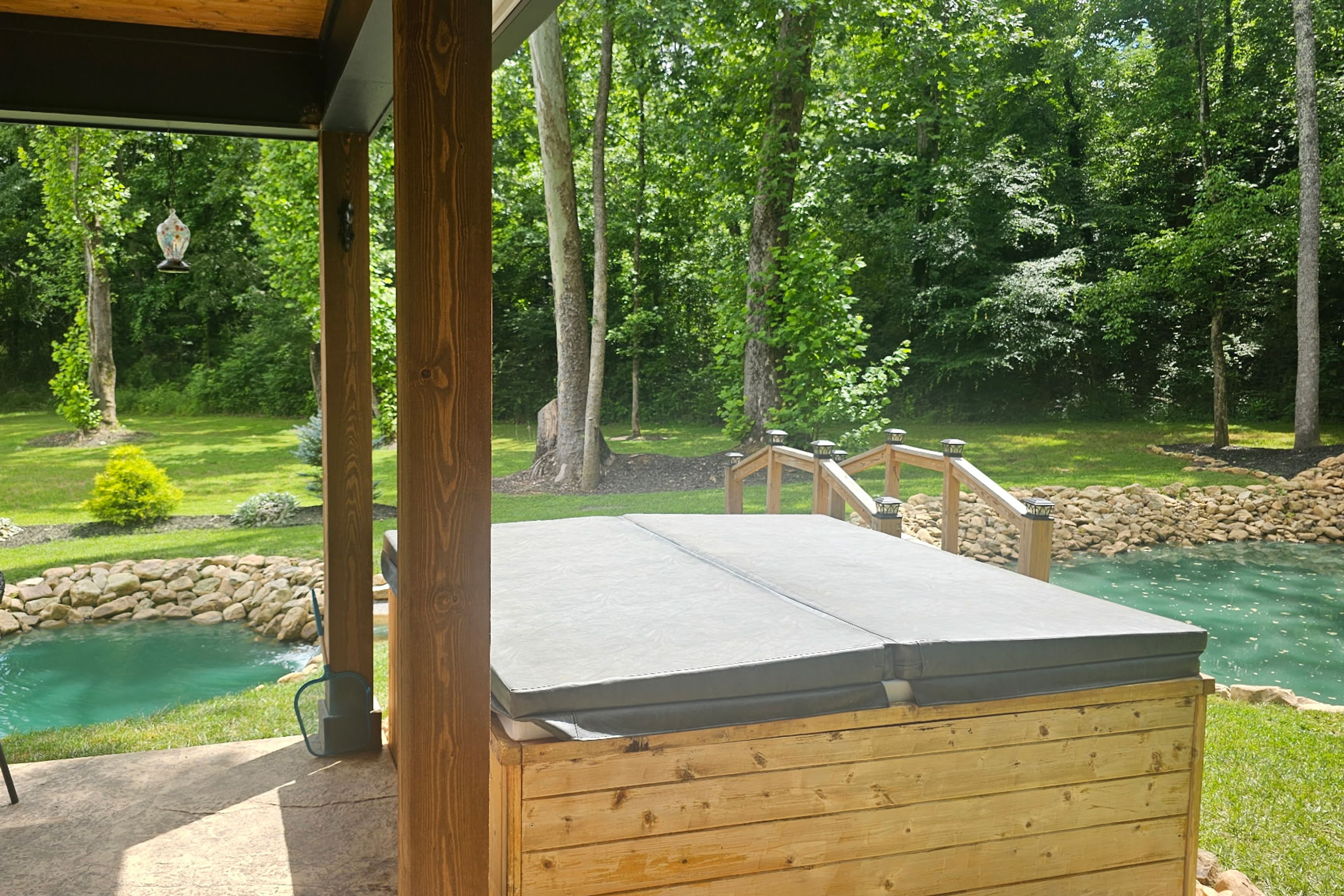 Wraparound Patio | Dining Area | Gas Grill | Private Hot Tub