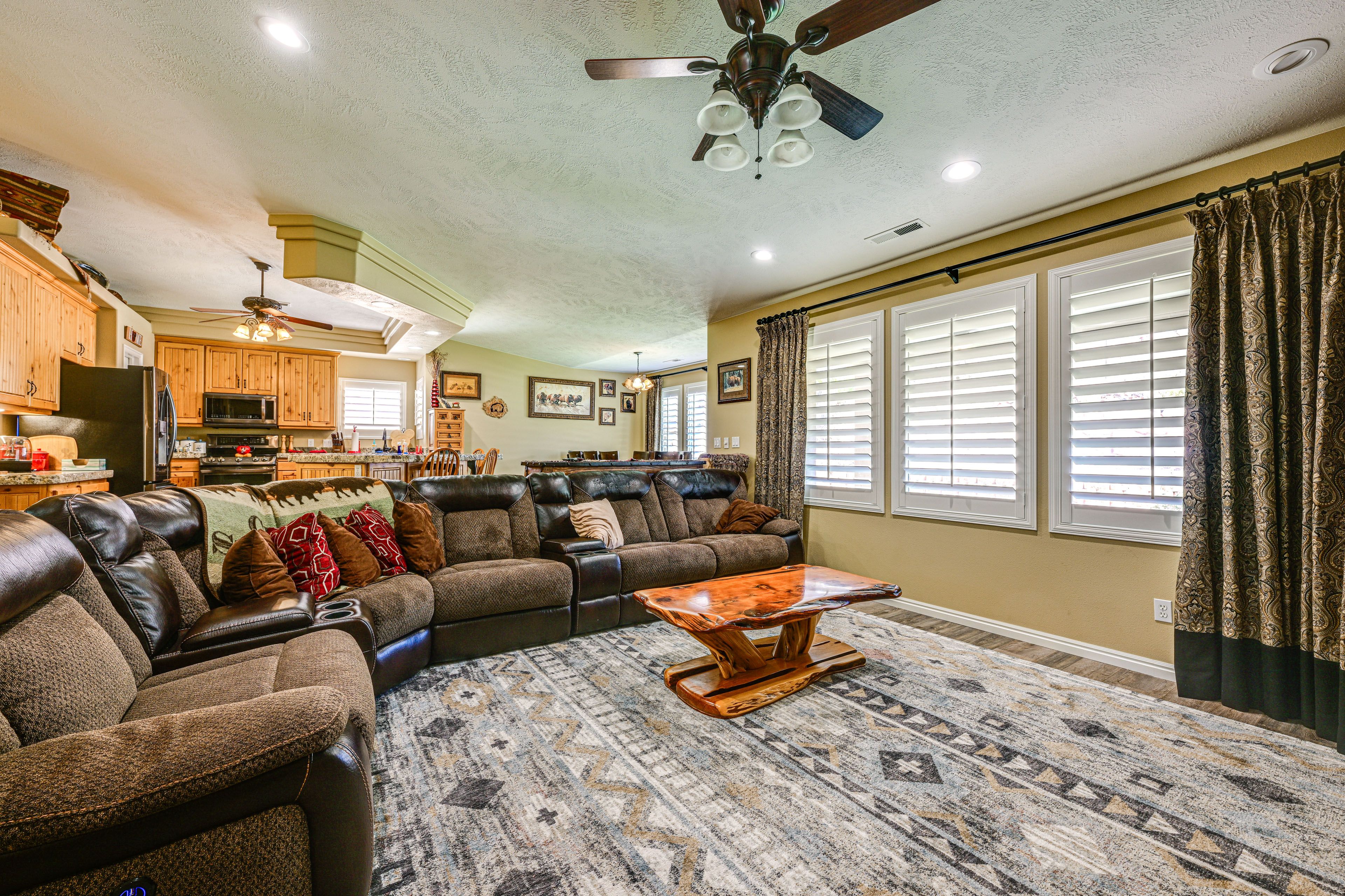 Interior | Living Room | Full Kitchen