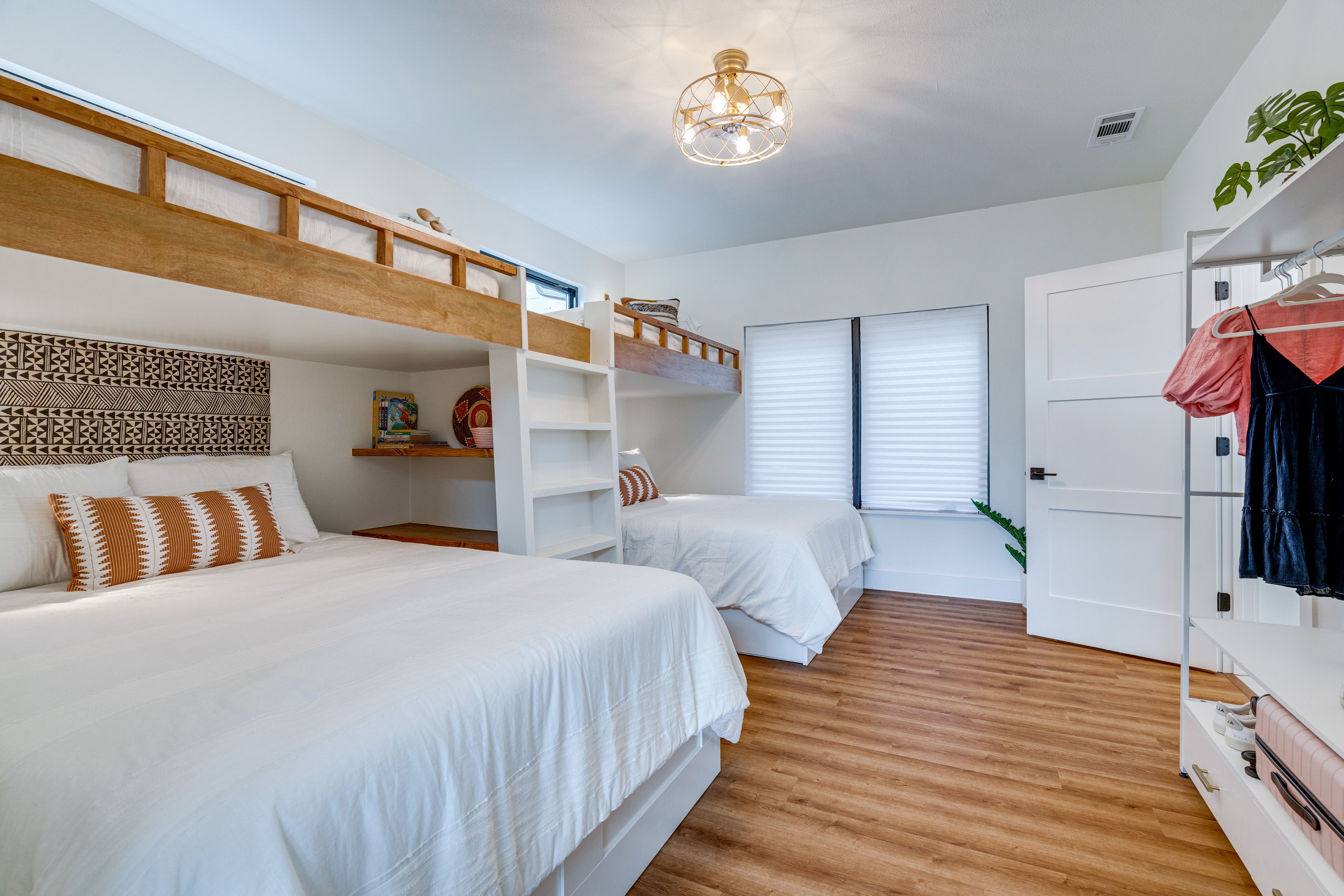 Bedroom 3 | 2 Queen Beds | 2 Lofted Twin Beds