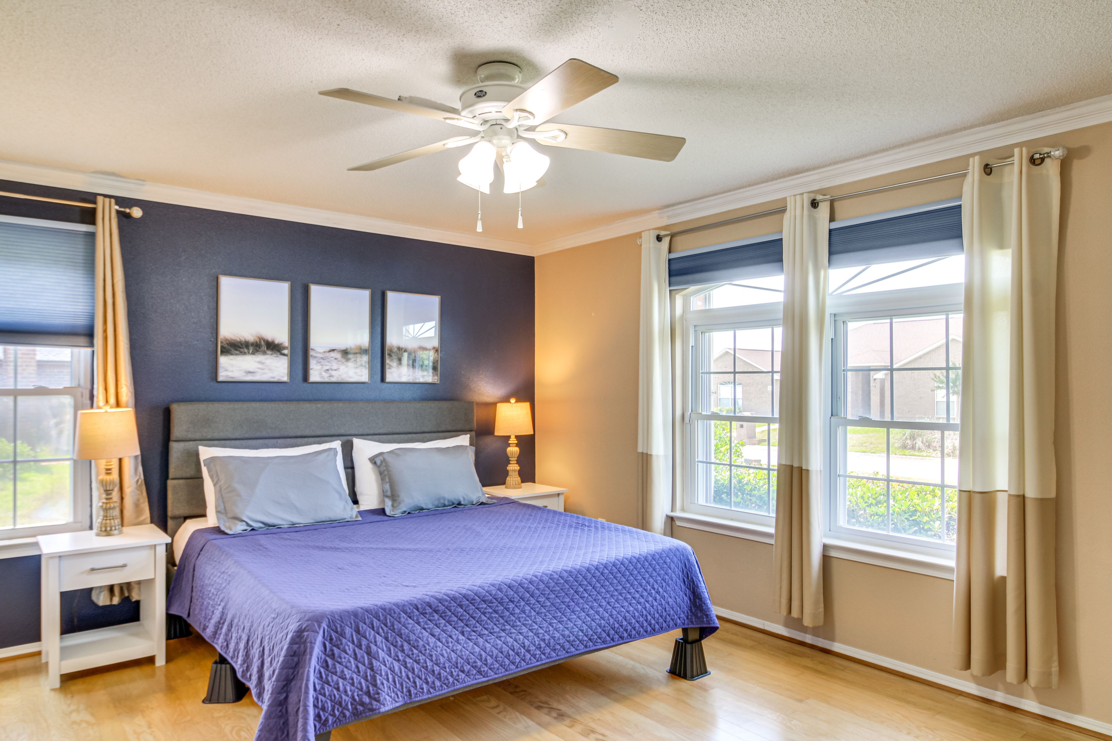 Bedroom 1 | King Bed | Linens Provided | Smart TV