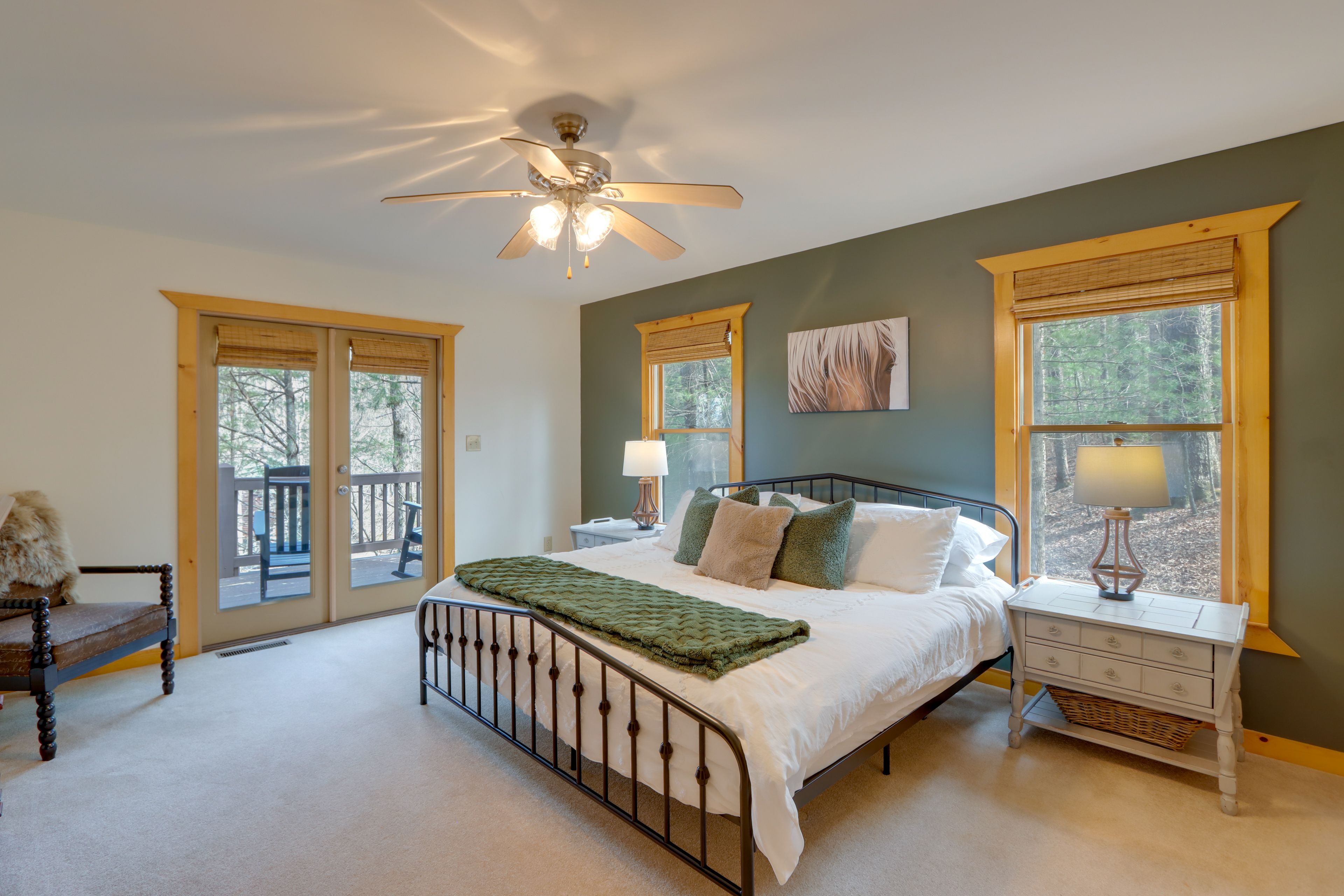 Bedroom 1 | King Bed | Linens Provided | Smart TV | 1st Floor